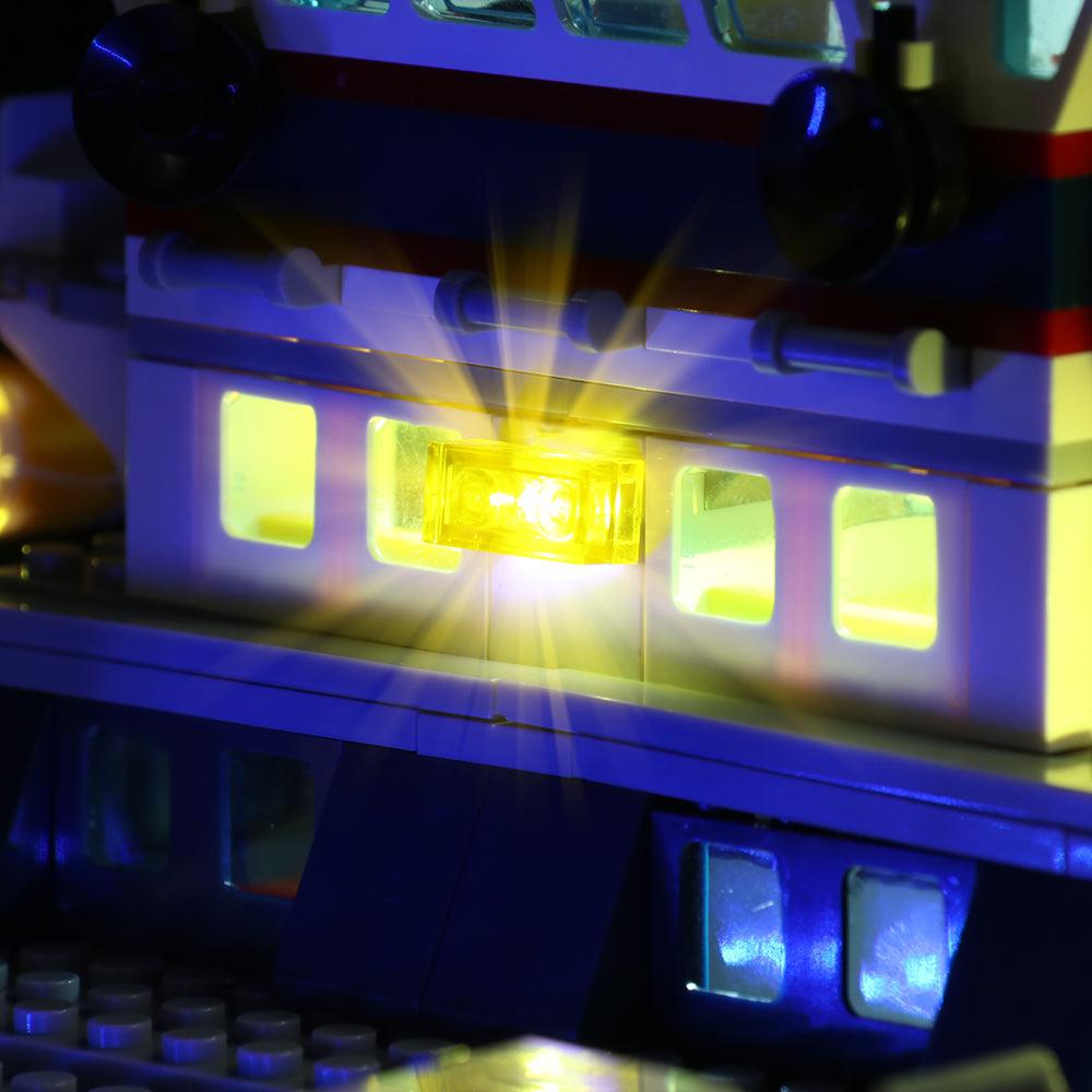 Best Light Kit for LEGO City Police Patrol Boat 60277 - DIY Lighting Set with Easy Installation - Perfect for LEGO Displays, Nighttime Play & Model Showcases