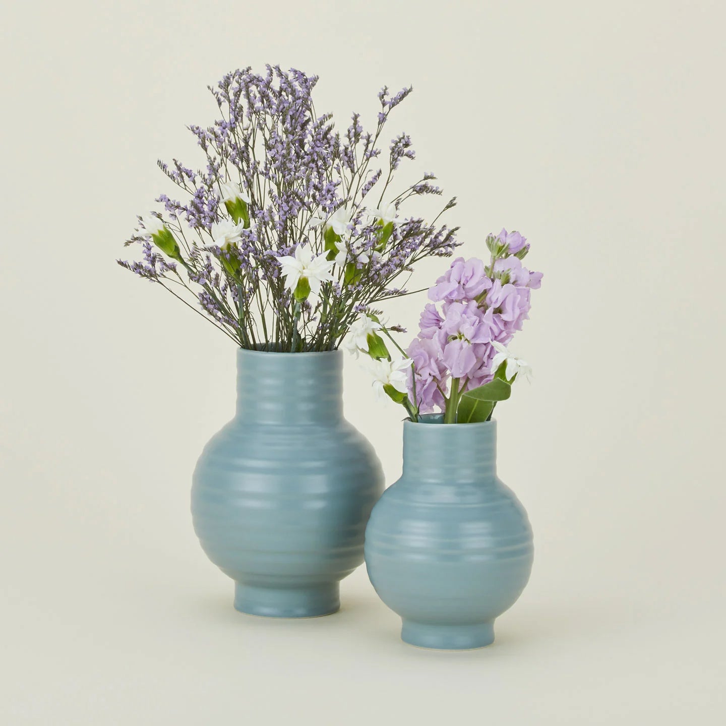 Stylish Ceramic Vase - Small Sky Blue Home Decor for Living Room, Bedroom & Office | Perfect for Flowers & Interior Design