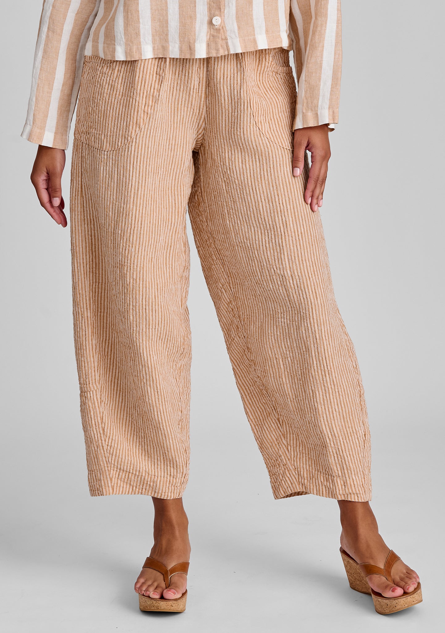 Seamly Linen Pants for Women - Breathable Comfortable Summer Wide Leg Trousers - Perfect for Beach, Vacation & Casual Wear