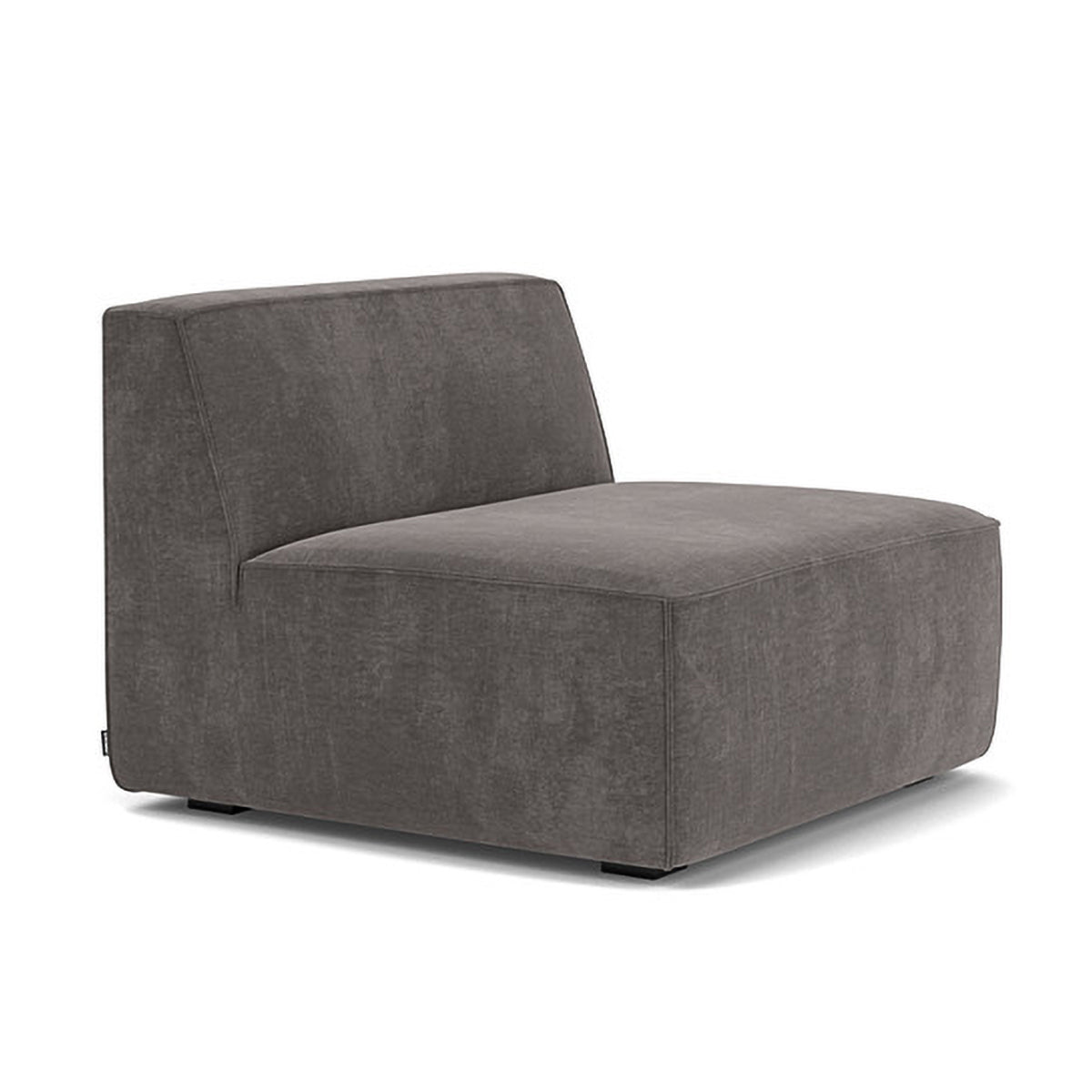 Modern Dane Fabric 1-Seater Modular Armless Sofa - Perfect for Small Spaces, Apartments & Contemporary Living Rooms