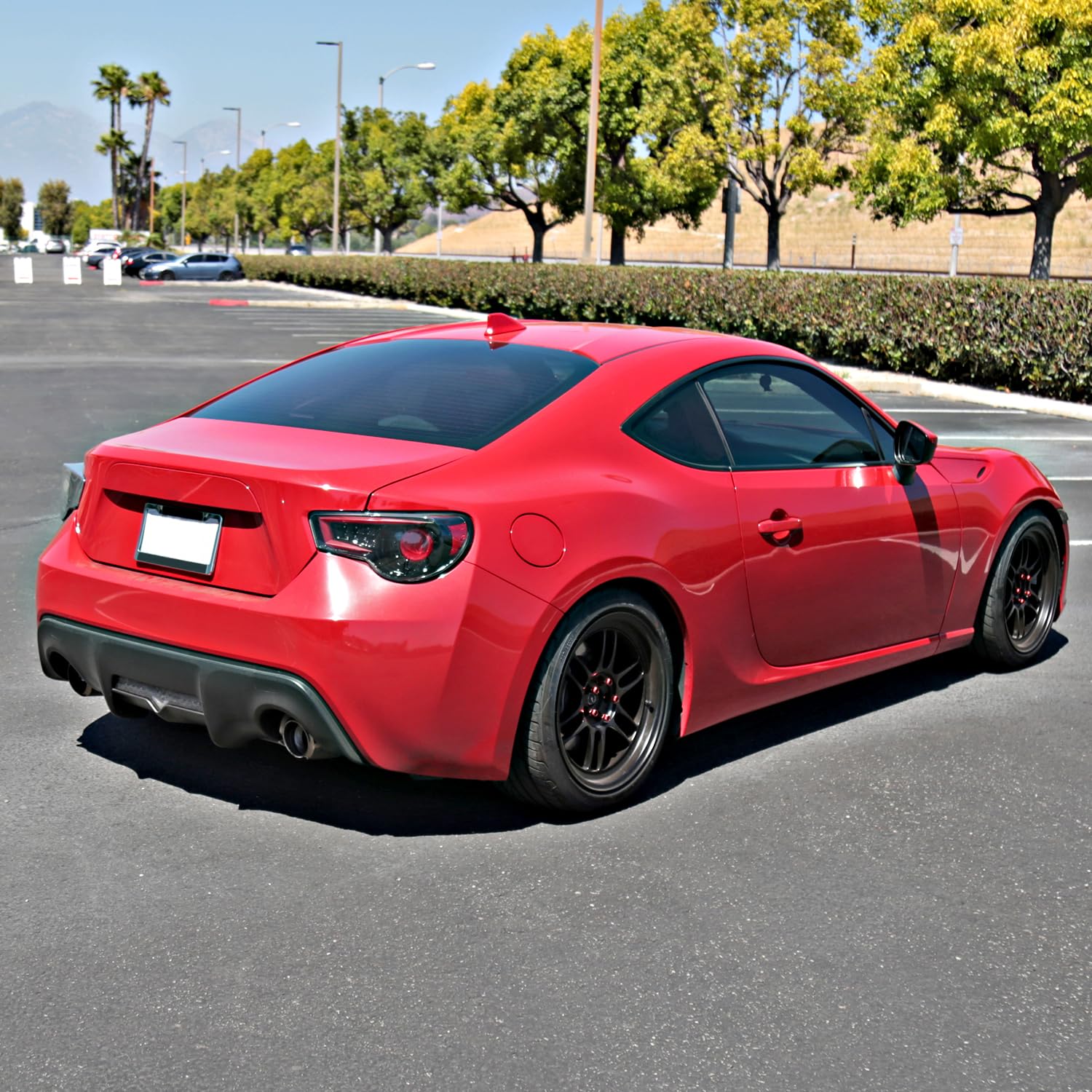 Spec-D Tuning Jet Black Housing Red Sequential LED Tail Lights - Compatible with 2013-2016 Scion FR-S & Subaru BRZ - Left & Right Pair Assembly - Upgrade Your Car's Style & Visibility for Night Driving
