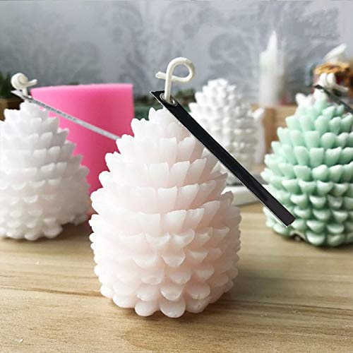 3D Pine Cone Silicone Candle Mold for DIY Handmade Aromatherapy Candles - Beeswax Candle Making Kit for Home Decor, Gifts & Relaxation