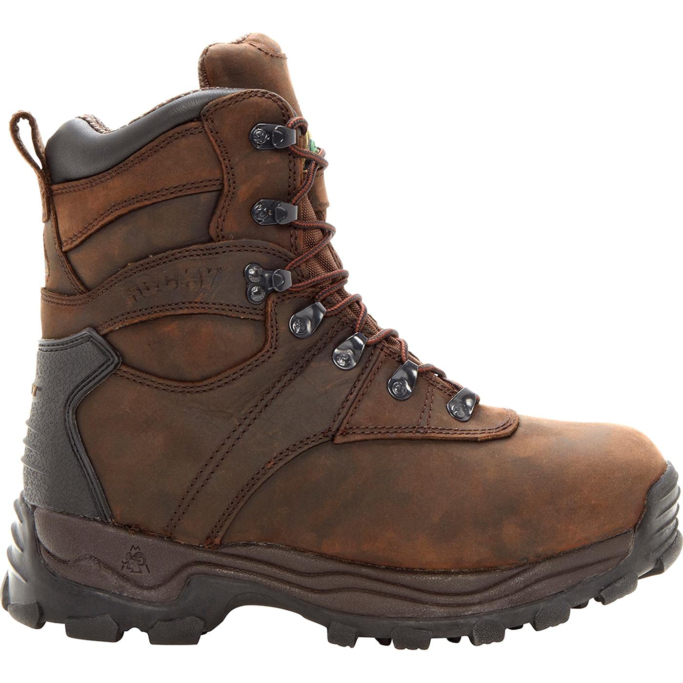 ROCKY Sport Utility 600G Insulated Waterproof Work Boots for Men - Heavy Duty Winter Snow Boots with Thick Insulation for Construction, Hiking & Outdoor Activities
