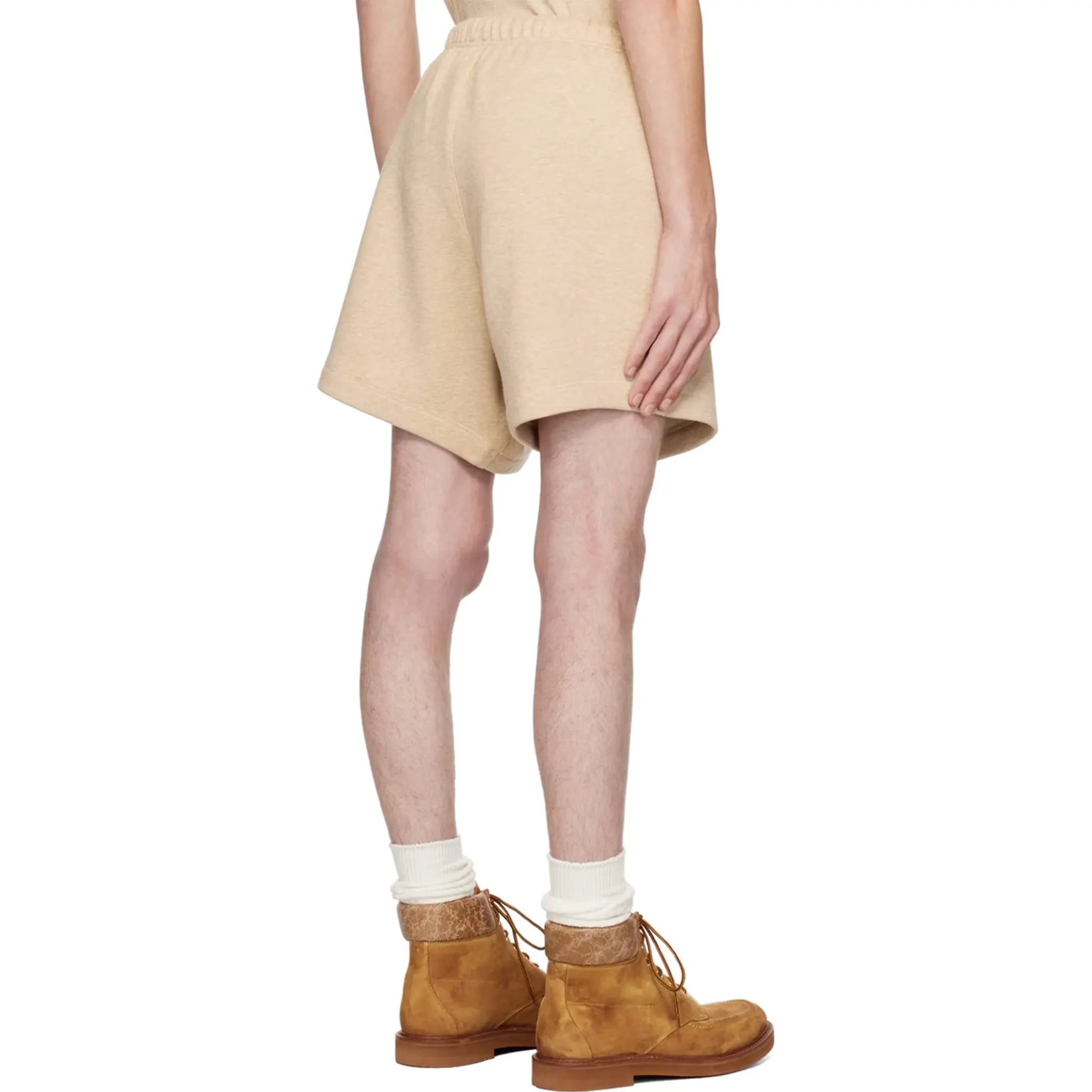 Fear of God Essentials Gold Heather Shorts - Men's Casual Athletic Shorts for Gym, Running & Lounge Wear (FW23 Collection)