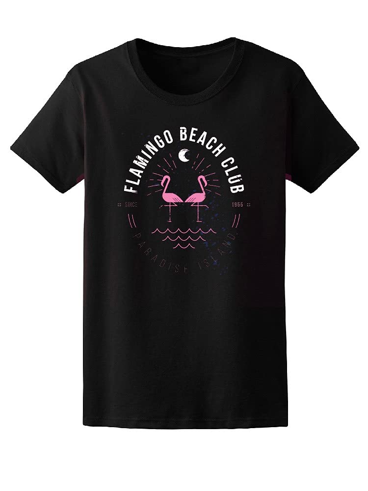 Flamingo Beach Club T-Shirt for Men | Soft Cotton Casual Tee | Perfect for Summer, Vacations & Beach Parties