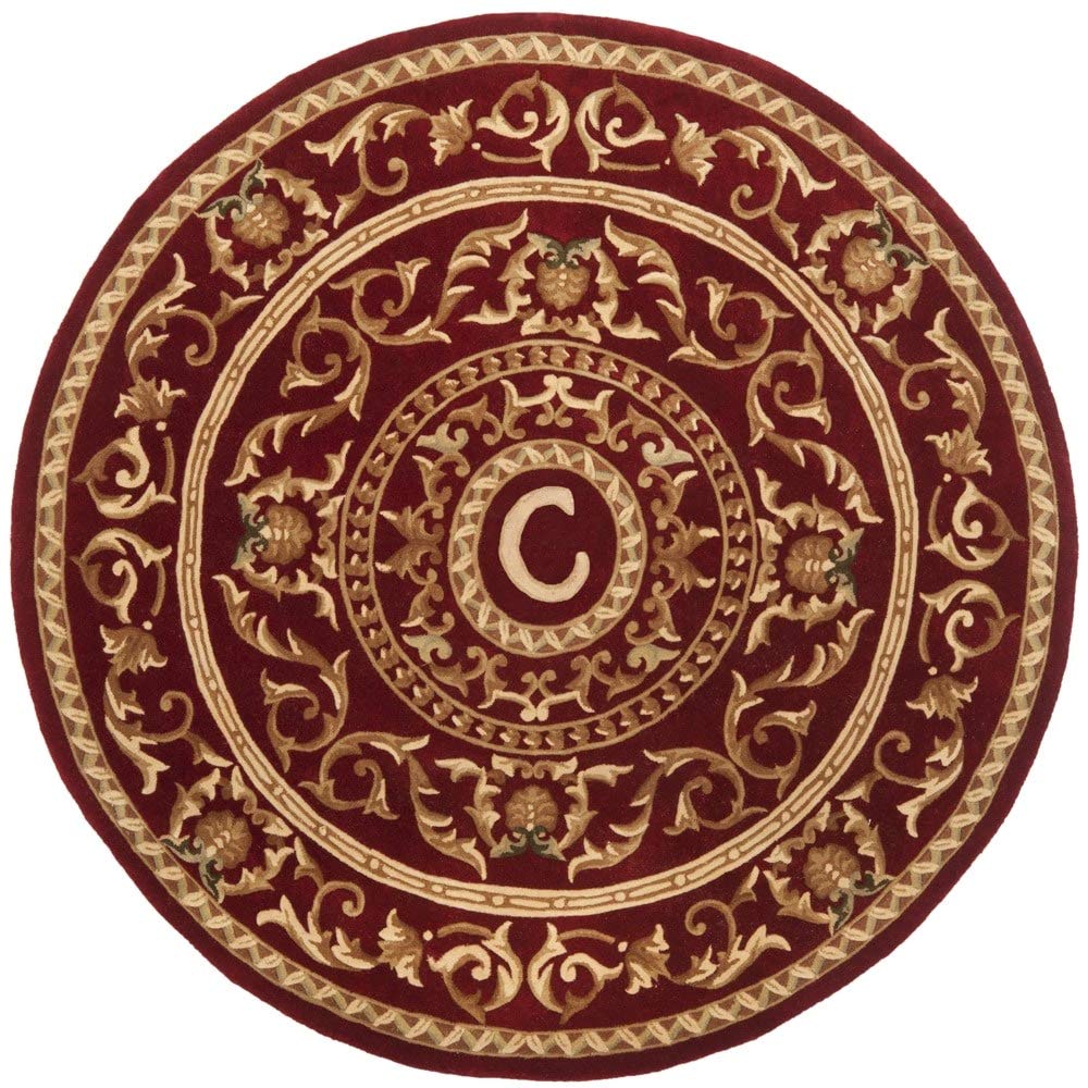 Safavieh Naples Burgundy 3' x 5' Area Rug - Soft Traditional Persian Design for Living Room, Bedroom & Dining Room Decor