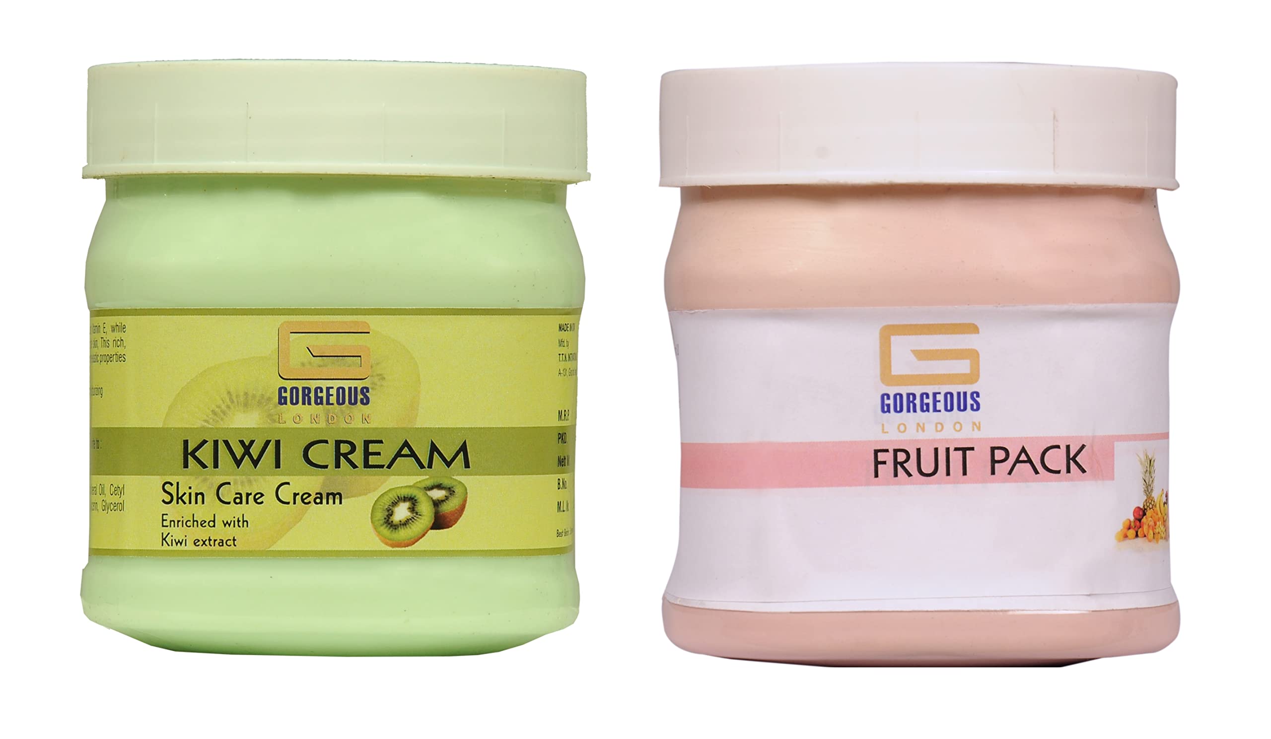 Premium London Kiwi Cream & Fruit Pack Combo - 2 Pack (450ml Each) | Perfect for Smoothies, Desserts & Healthy Snacks