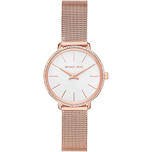 Rose Gold Tone and White Mesh