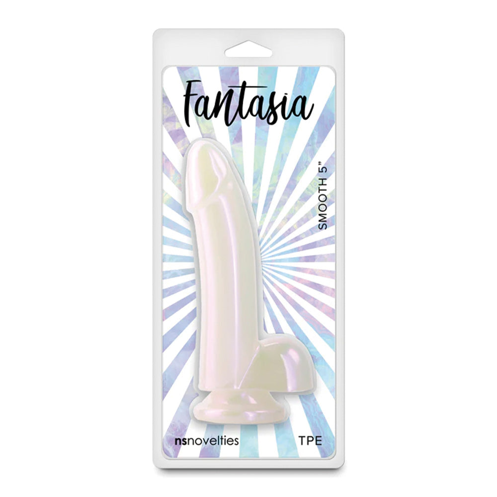Fantasia 5 Smooth Shimmer Jelly Dildo with Suction Cup - Waterproof & Body-Safe Adult Toy for Couples Play, Solo Pleasure & BDSM Exploration