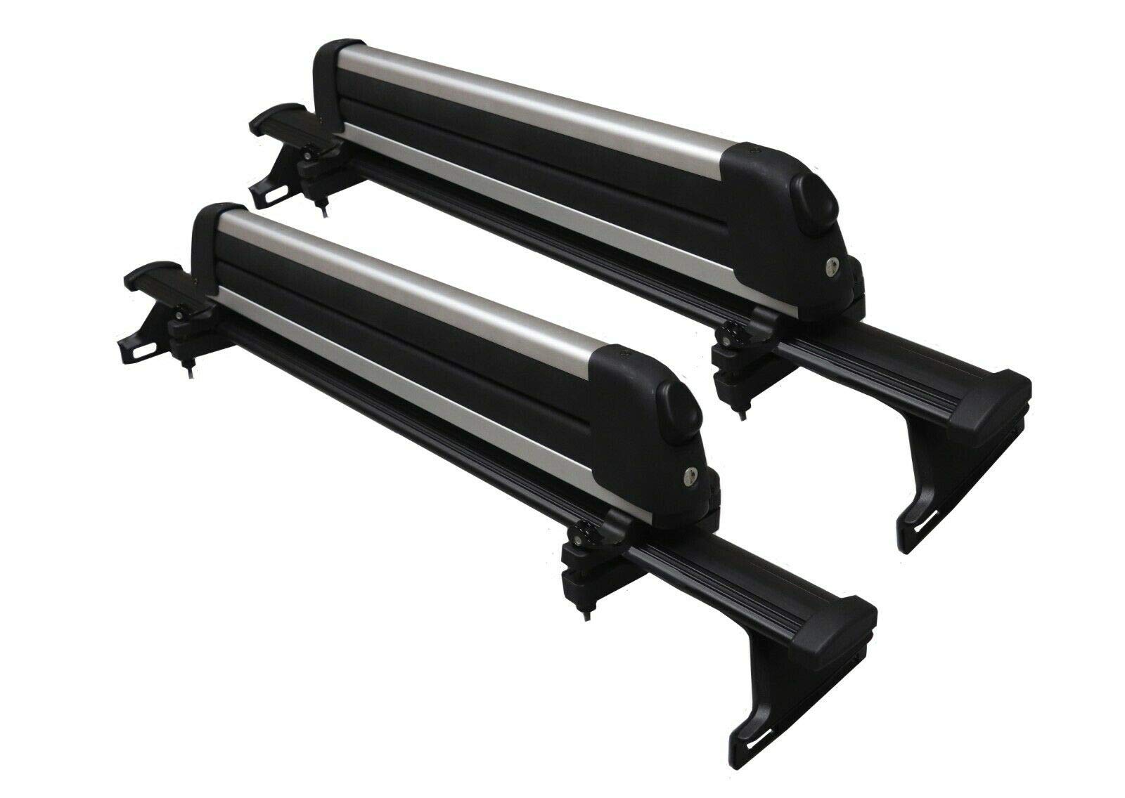BRIGHTLINES Roof Rack Crossbars & Ski Rack Combo for Jeep Compass (2018-2025) - Heavy Duty Cargo Carrier for Snowboards, Skis, Luggage & Outdoor Gear - Perfect for Road Trips, Camping & Winter Sports Adventures