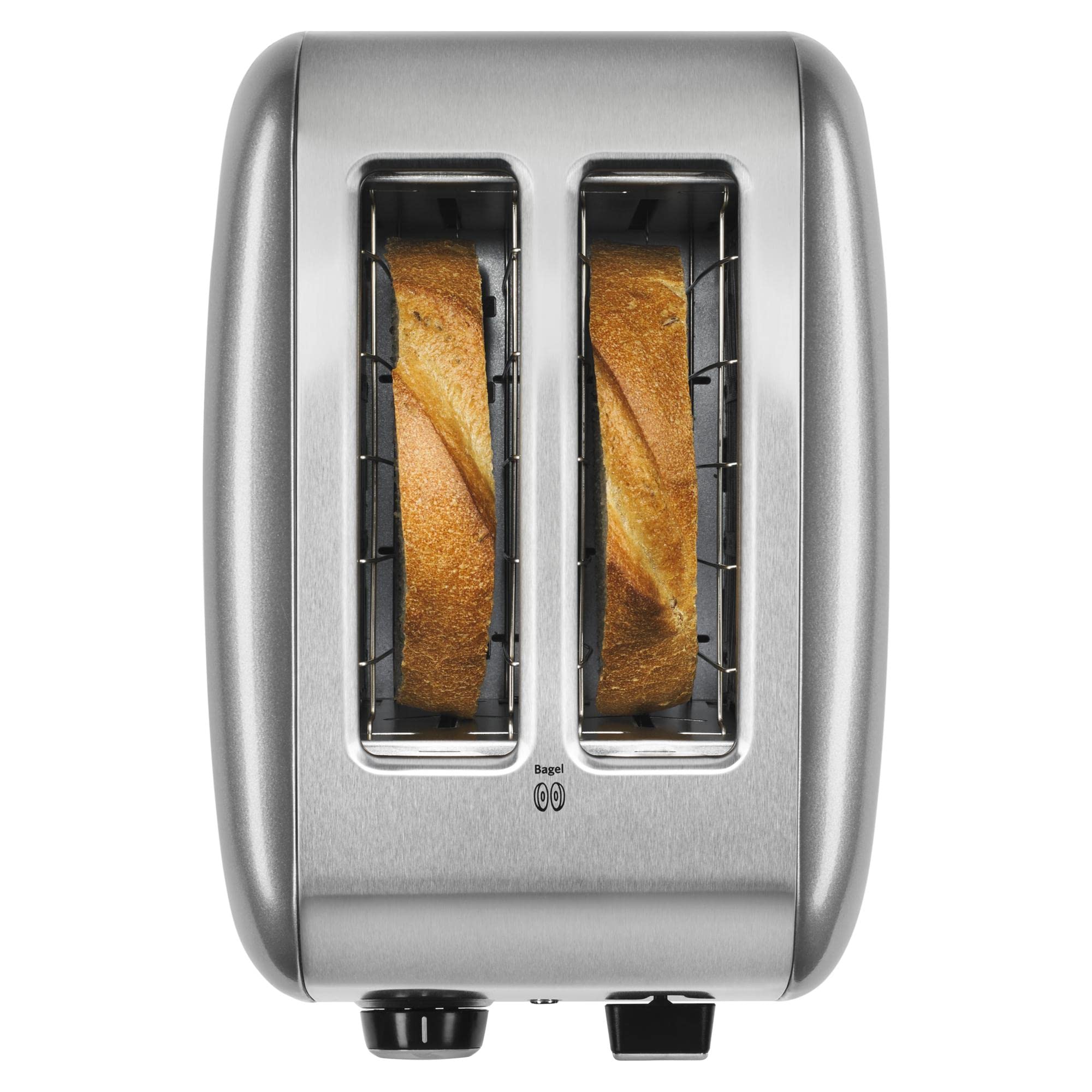 KitchenAid KCM1208DG 12-Cup Programmable Coffee Maker with Spiral Showerhead & KMT2115 2-Slice Toaster for Bagels, Bread, Pastries - Silver | Perfect for Home Kitchens, Offices & Breakfast Nooks