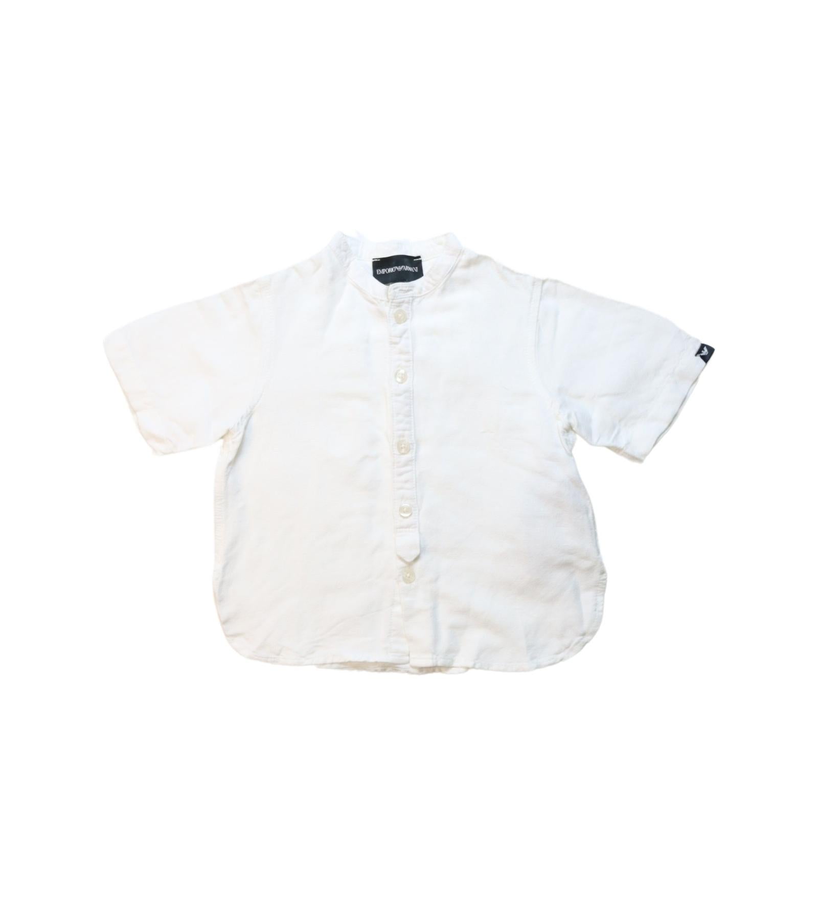 Armani Short Sleeve Shirt for Boys 4T - Premium Cotton Casual Top for Toddlers - Perfect for Preschool, Parties & Family Outings
