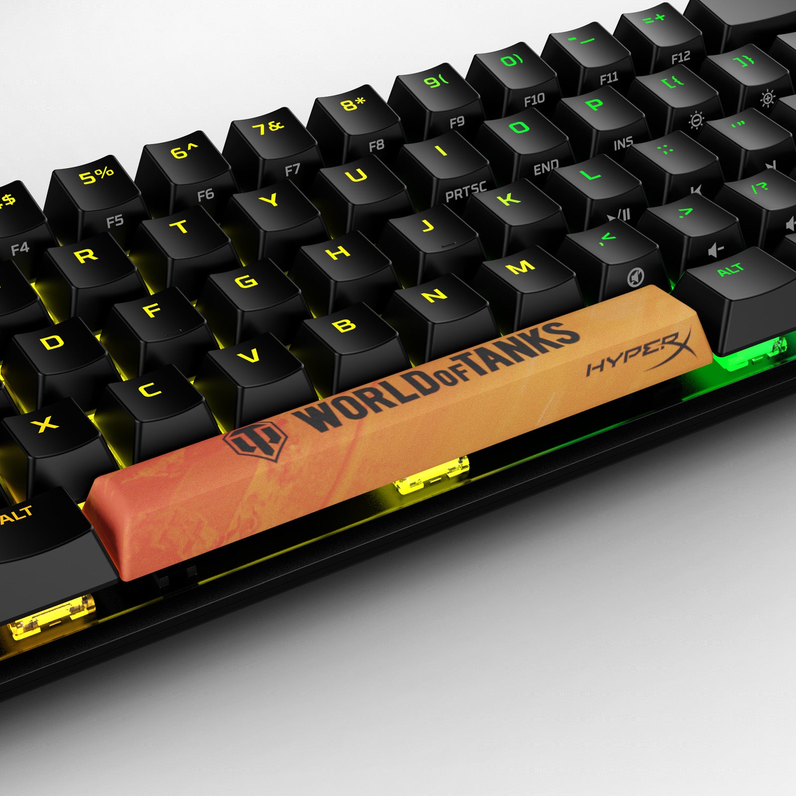 HX3D World Of Tanks Themed Mechanical Keyboard Spacebar Keycap - Custom Gaming Keyboard Accessory for PC, Mac - Perfect for WOT Gamers and Mechanical Keyboard Enthusiasts