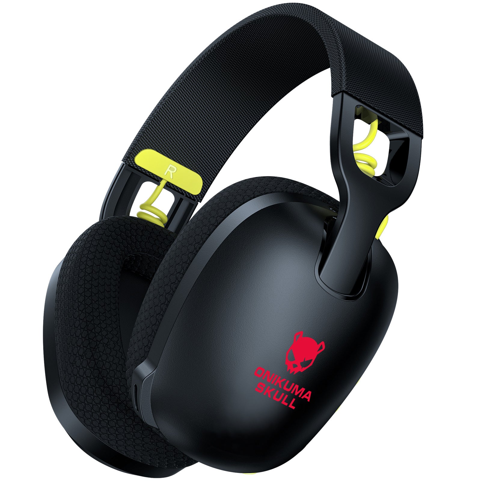 ONIKUMA SKULL Wireless Gaming Headset for PS5/PS4/PC - 2.4GHz Noise Cancelling Headphones with Mic for Fortnite, Call of Duty & FPS Games - 40 Hour Battery Life - Perfect for Competitive Gaming & Late-Night Sessions (Black)