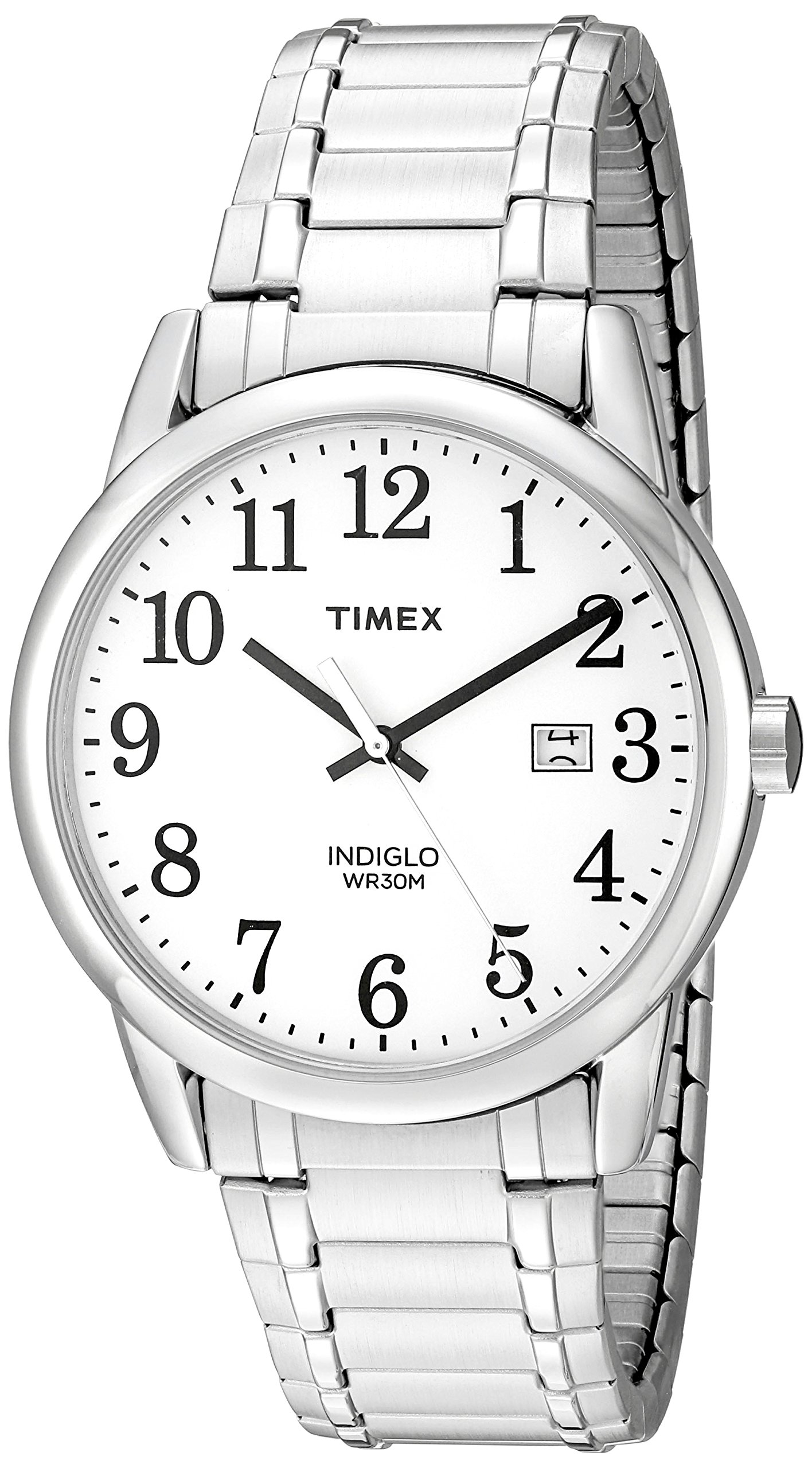 Timex Easy Reader Date Expansion Band 38mm Watch - Classic Casual & Dress Watch for Men & Women - Perfect for Office, Everyday Wear & Special Occasions