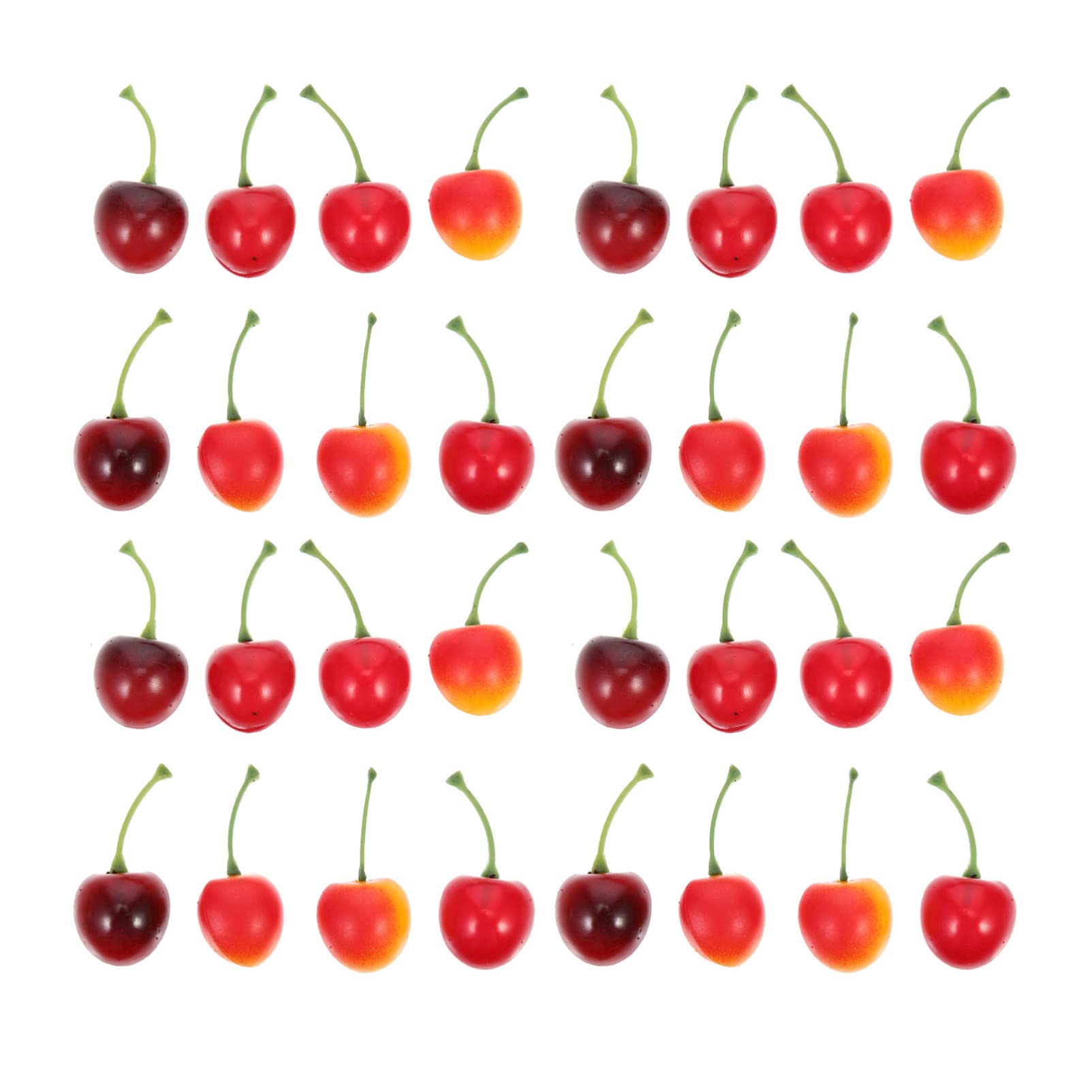 Milisten 60pcs Realistic Artificial Cherry Models - Small Red & Black Fake Fruits for Home Kitchen Decor, Dining Table Centerpiece, Cabinet Display & Photography Props | Perfect for DIY Crafts, Party Decorations & Still Life Photography