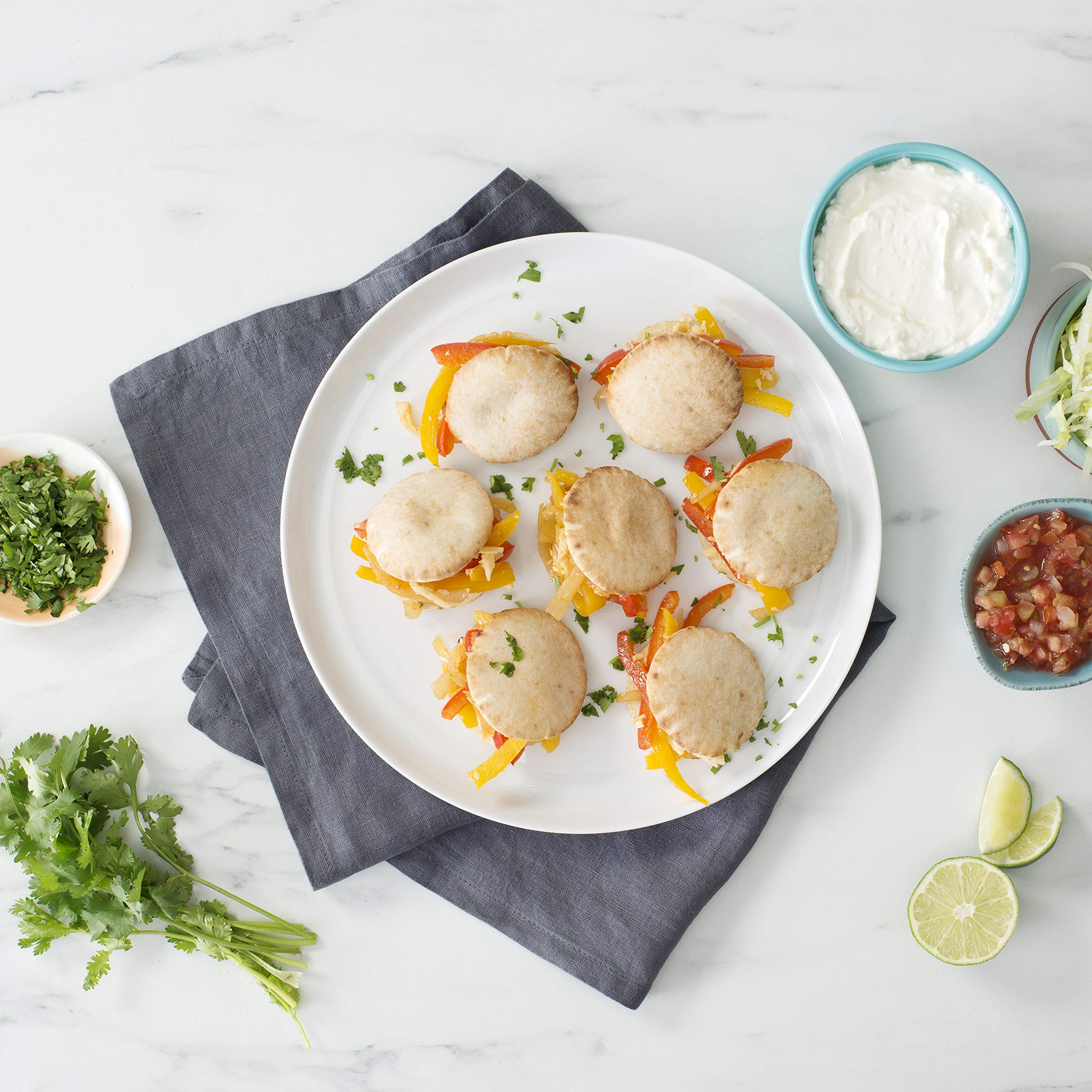 Roman's Bakehouse Original Mini Pita Bread - 200g (Pack of 6) | Soft & Fluffy Pockets for Sandwiches, Wraps, Dips & Mediterranean Meals | Perfect for Lunch Boxes, Parties & Quick Snacks