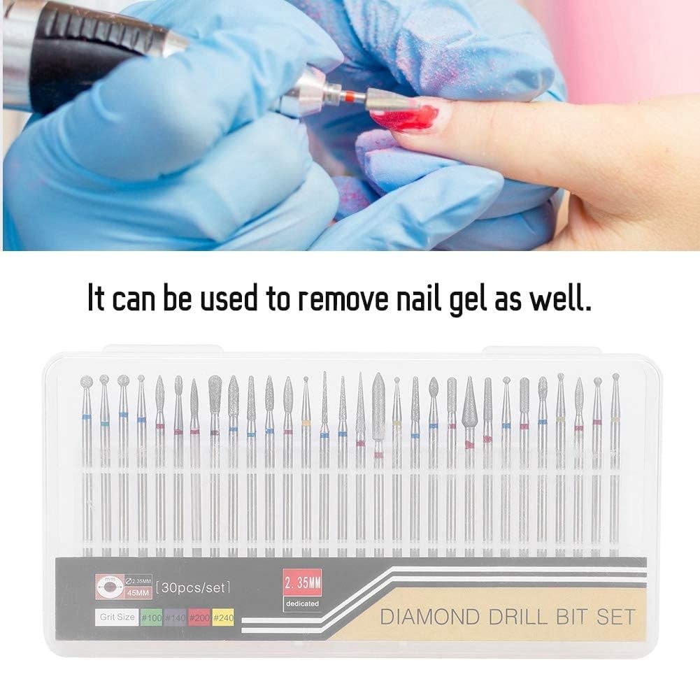Durable Nail Grind Head Set - Wear & Corrosion Resistant Electric Nail Drill Bits for Professional Manicure & Nail Art | Perfect for Salon, Home Use & DIY Nail Gel Removal