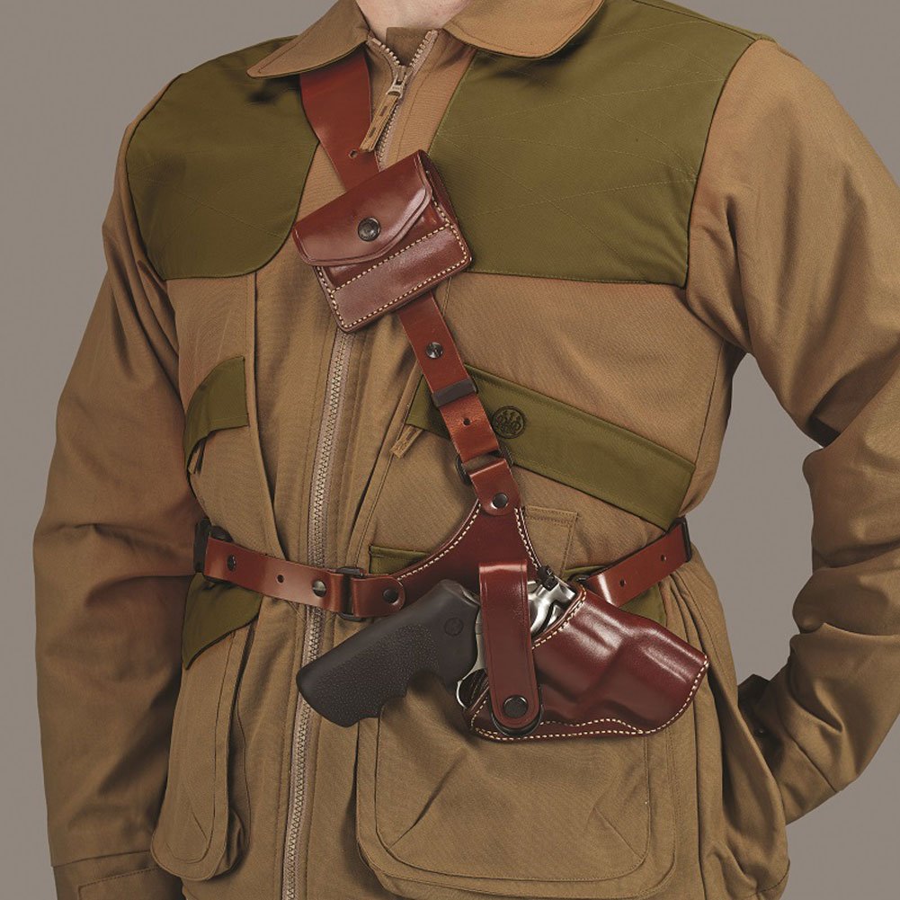 Galco Great Alaskan Chest Holster - Comfortable Leather Shoulder Holster for Hunting & Outdoor Activities | Perfect for Hiking, Camping & Wilderness Adventures