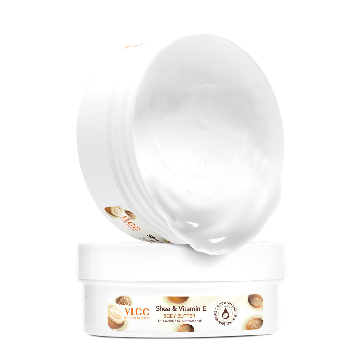VLCC Shea & Vitamin E Body Butter - 200g | Deep Moisturizing Cream with Shea Butter, Vitamin E & Antioxidants | Hydrates Dry Skin, Balances Oil Levels | Perfect for Daily Skincare & Winter Dryness Relief