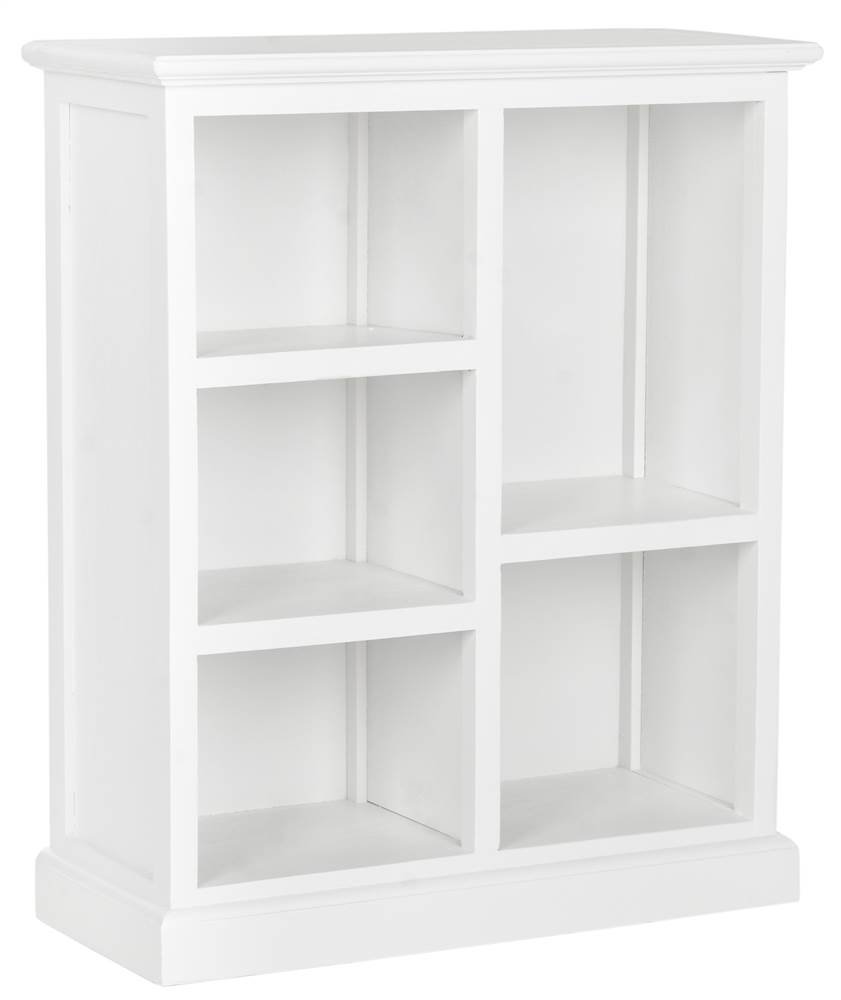 SAFAVIEH Home Collection Maralah White 5-Shelf Bookcase - Fully Assembled Modern Bookshelf for Living Room, Bedroom & Office - Perfect for Organizing Books, Decor & Storage Needs