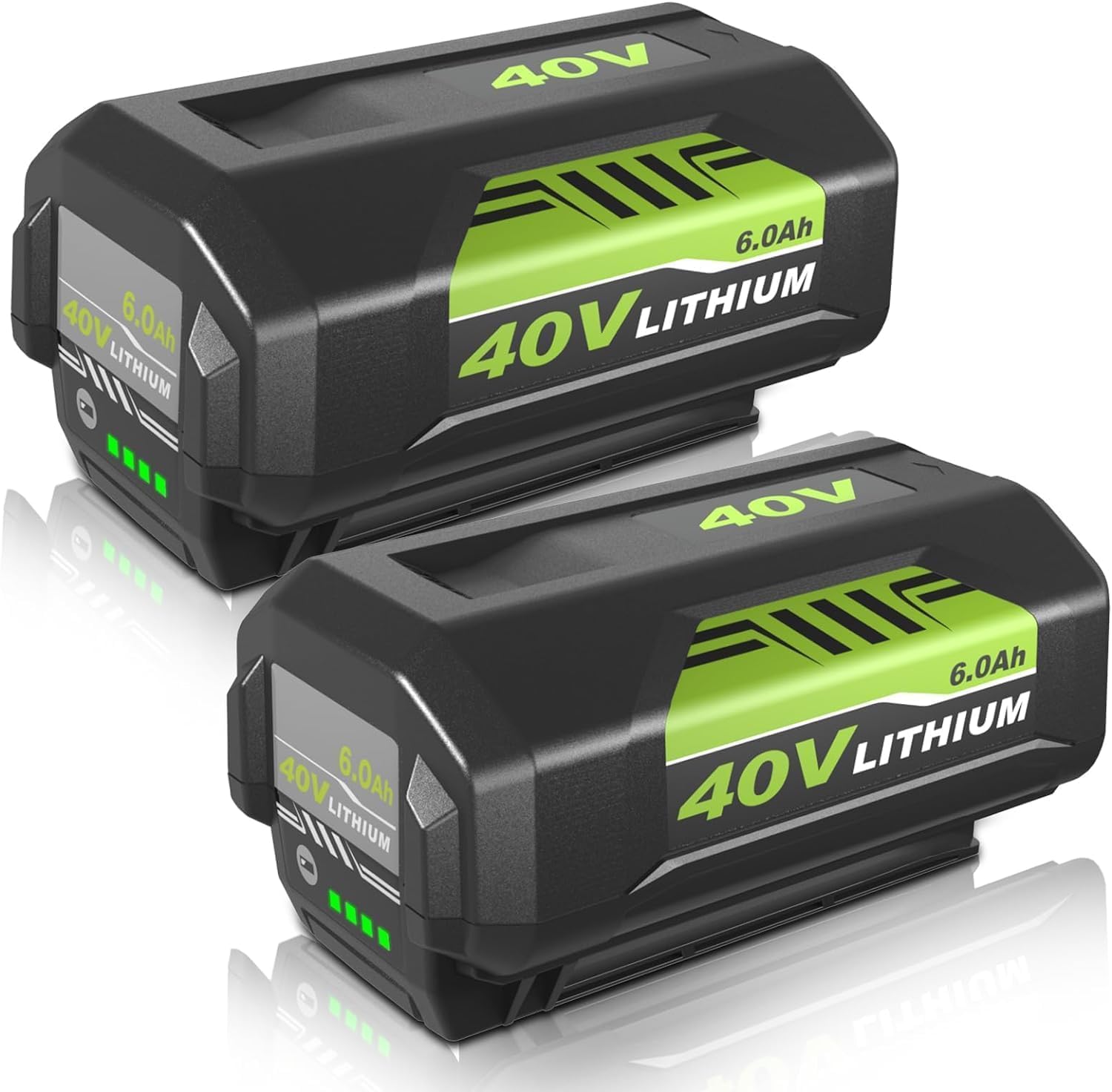 Munikind 40V Rechargeable Lithium Battery Replacement for Ryobi OP4040 OP4030 - Compatible with Ryobi 40 Volt Cordless Power Tools (Green) | Perfect for Lawn Mowers, Leaf Blowers & Power Tools