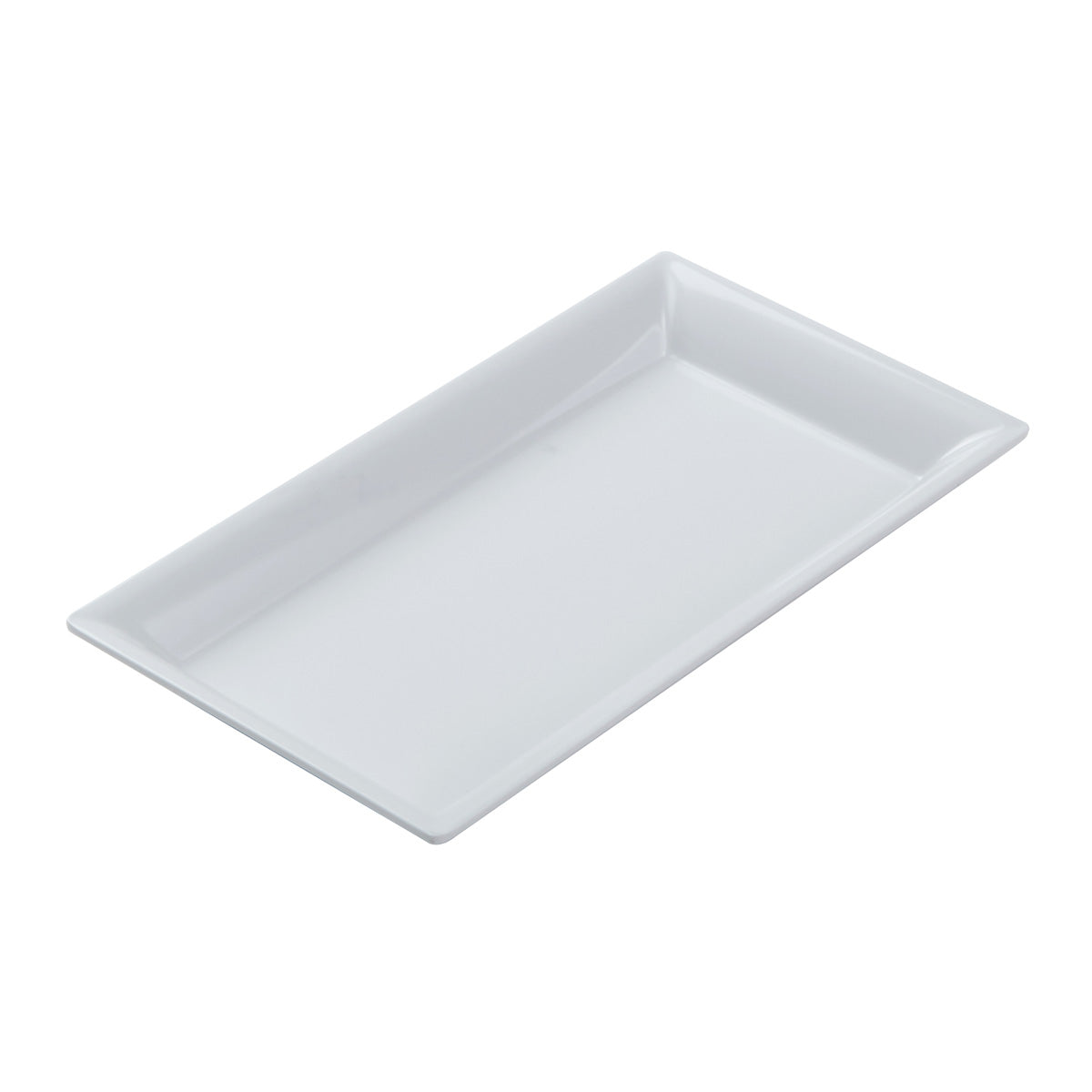 American Metalcraft MEL19 Endurance Rectangular White Melamine Platter - Durable Serving Tray for Restaurants, Catering & Home Entertaining