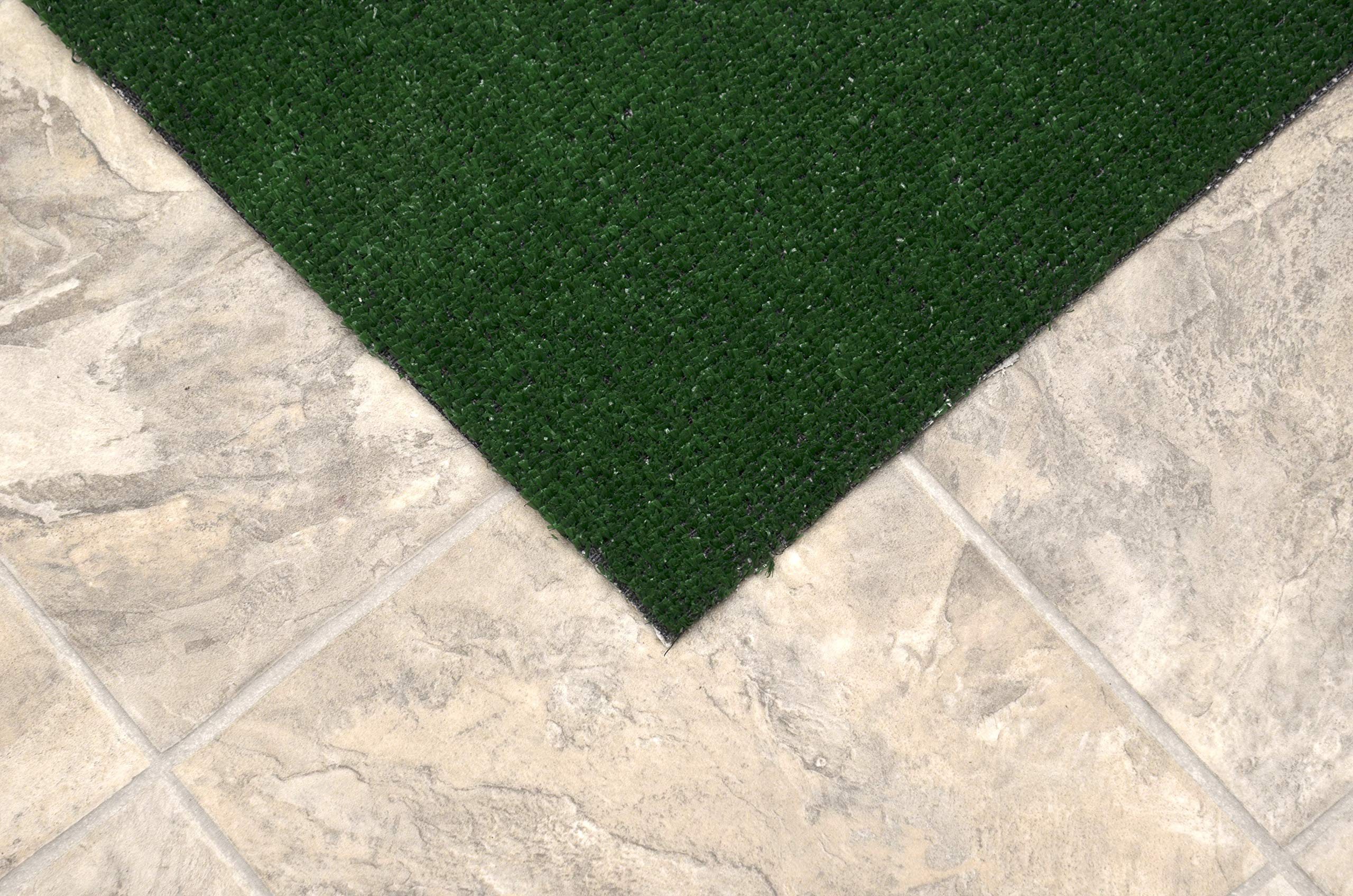 Premium 6' x 9' Artificial Grass Indoor/Outdoor Area Rug - Realistic Green Synthetic Turf Carpet for Patio, Balcony, Playroom & Home Decor | Garland Rug Collection