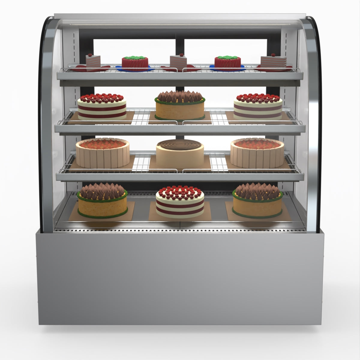 Bonvue SL840 Commercial Refrigerated Display Case - Perfect for Delis, Bakeries & Cafes to Showcase Fresh Food