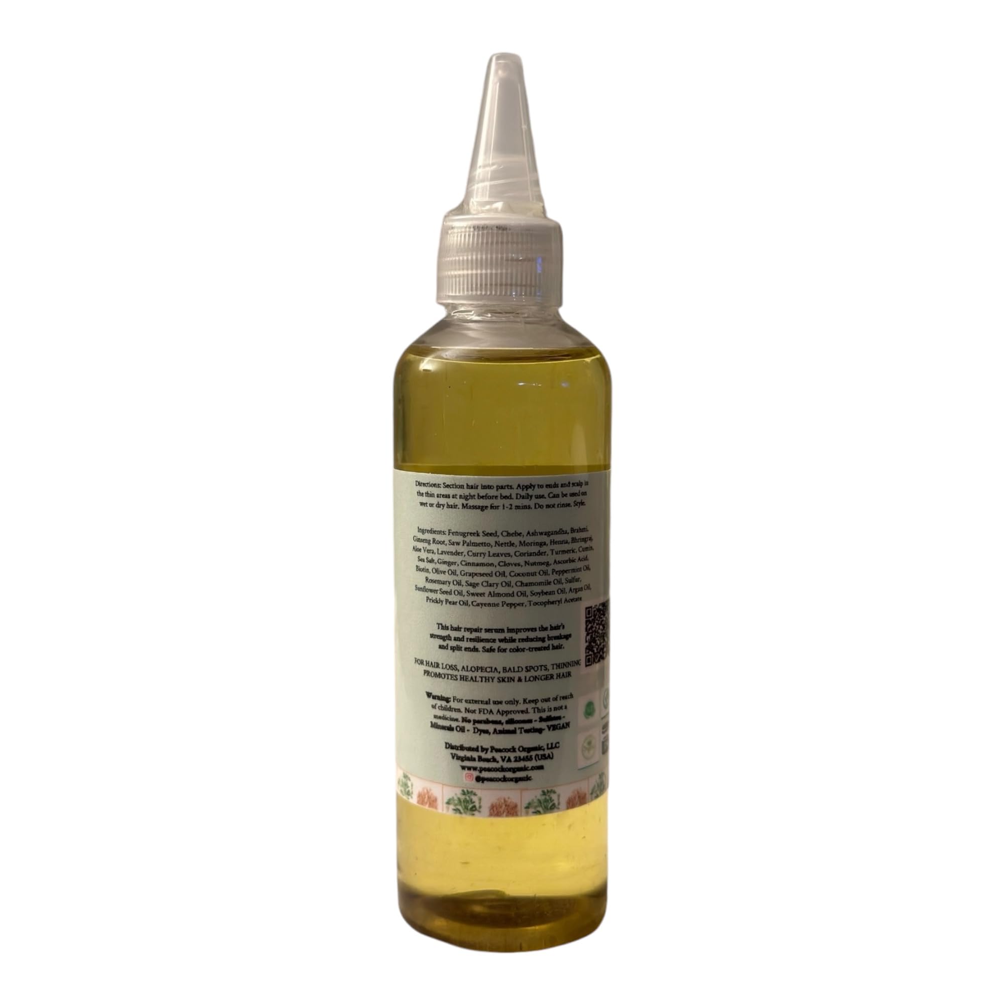 Organic Fenugreek & Chebe Hair Growth Oil - Natural Herbal Treatment for Hair, Beard & Edges - Repair Weak & Damaged Hair | Stimulates Growth & Promotes Scalp Health - 4 fl oz - Perfect for Daily Hair Care & Styling Routine