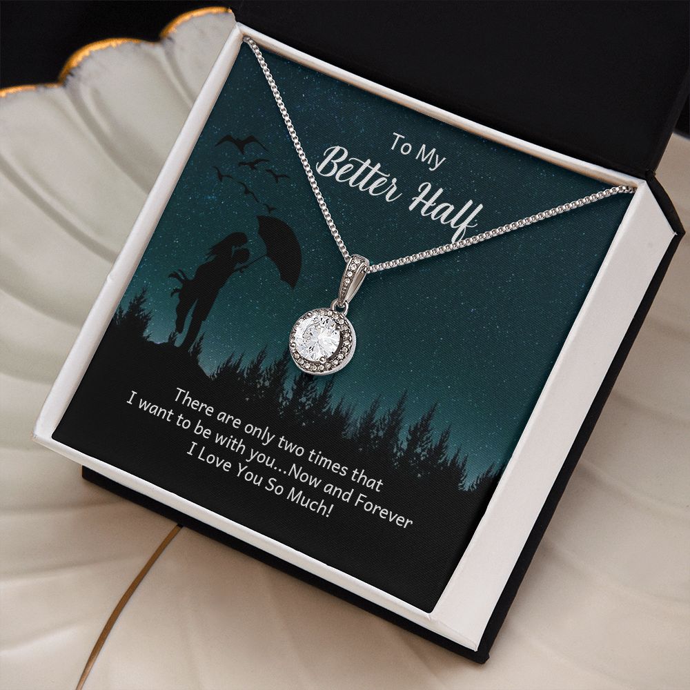 Elegant Cubic Zirconia Necklace for Women - Perfect Gift for Girlfriend, Fiance or Wife - Ideal for Anniversary, Birthday & Valentine's Day