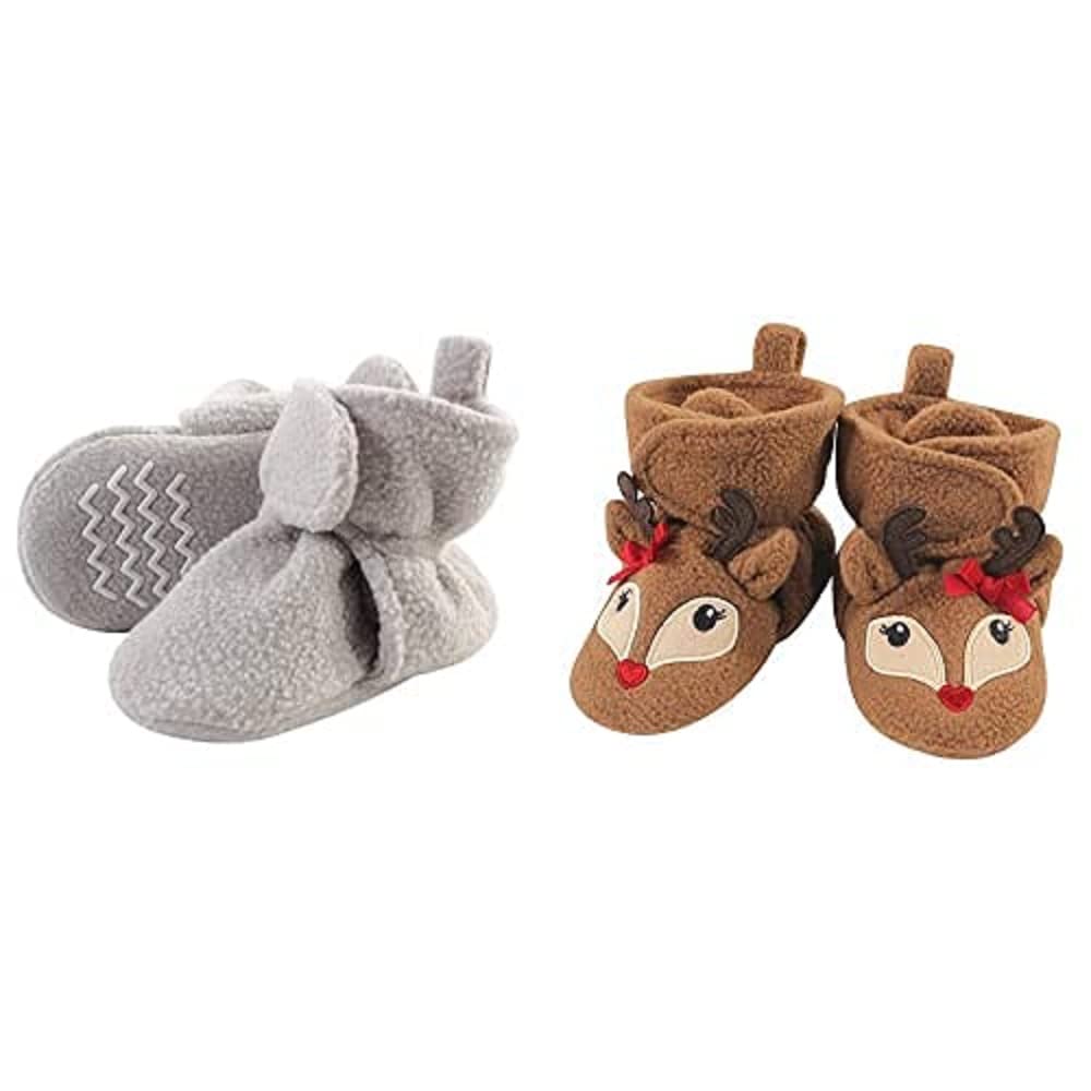 Cozy Fleece Booties for Baby Girls 18-24 Months - Winter Warmth