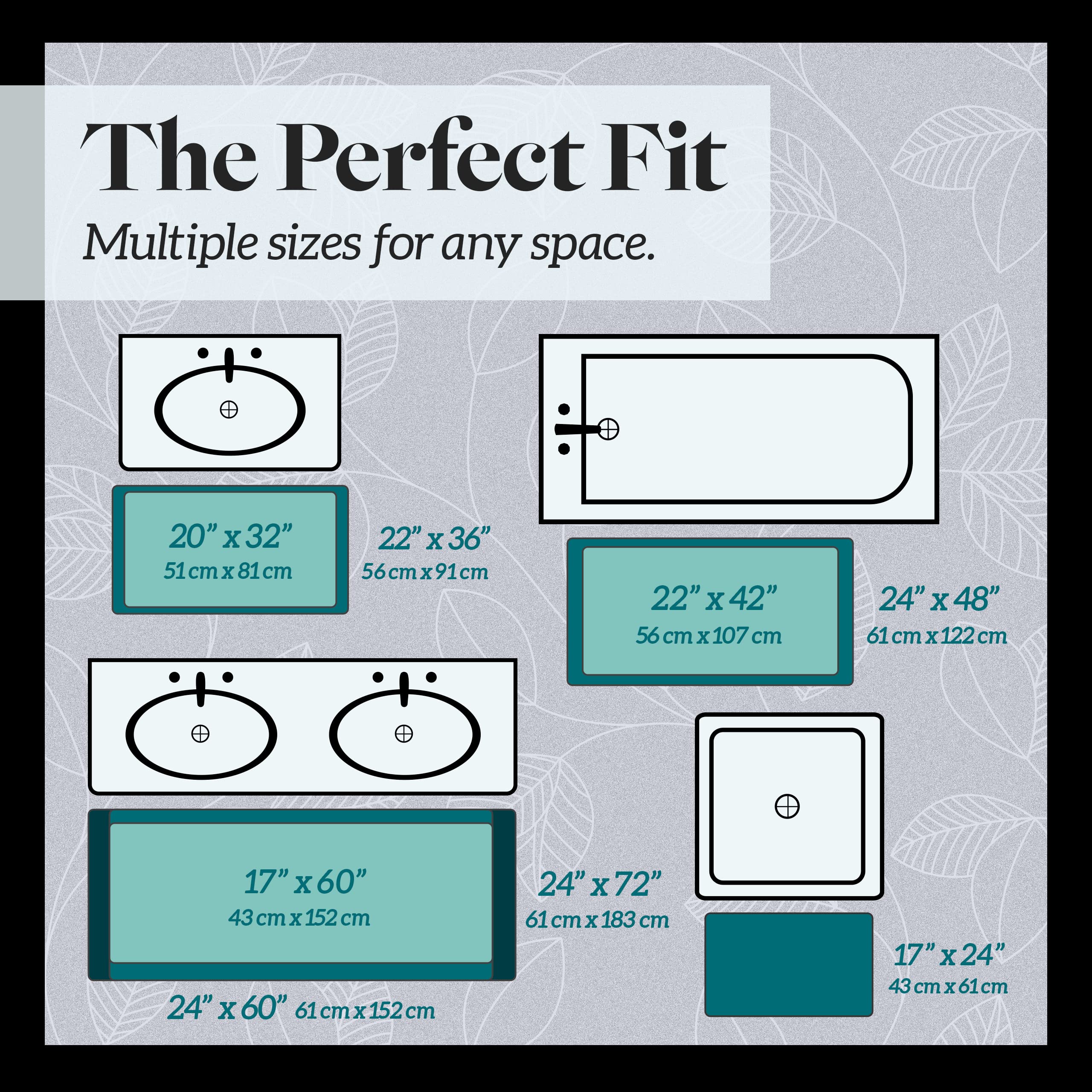 Genteele Memory Foam Bath Mat - Super Soft Non-Slip Absorbent Velvet Bathroom Rug (20