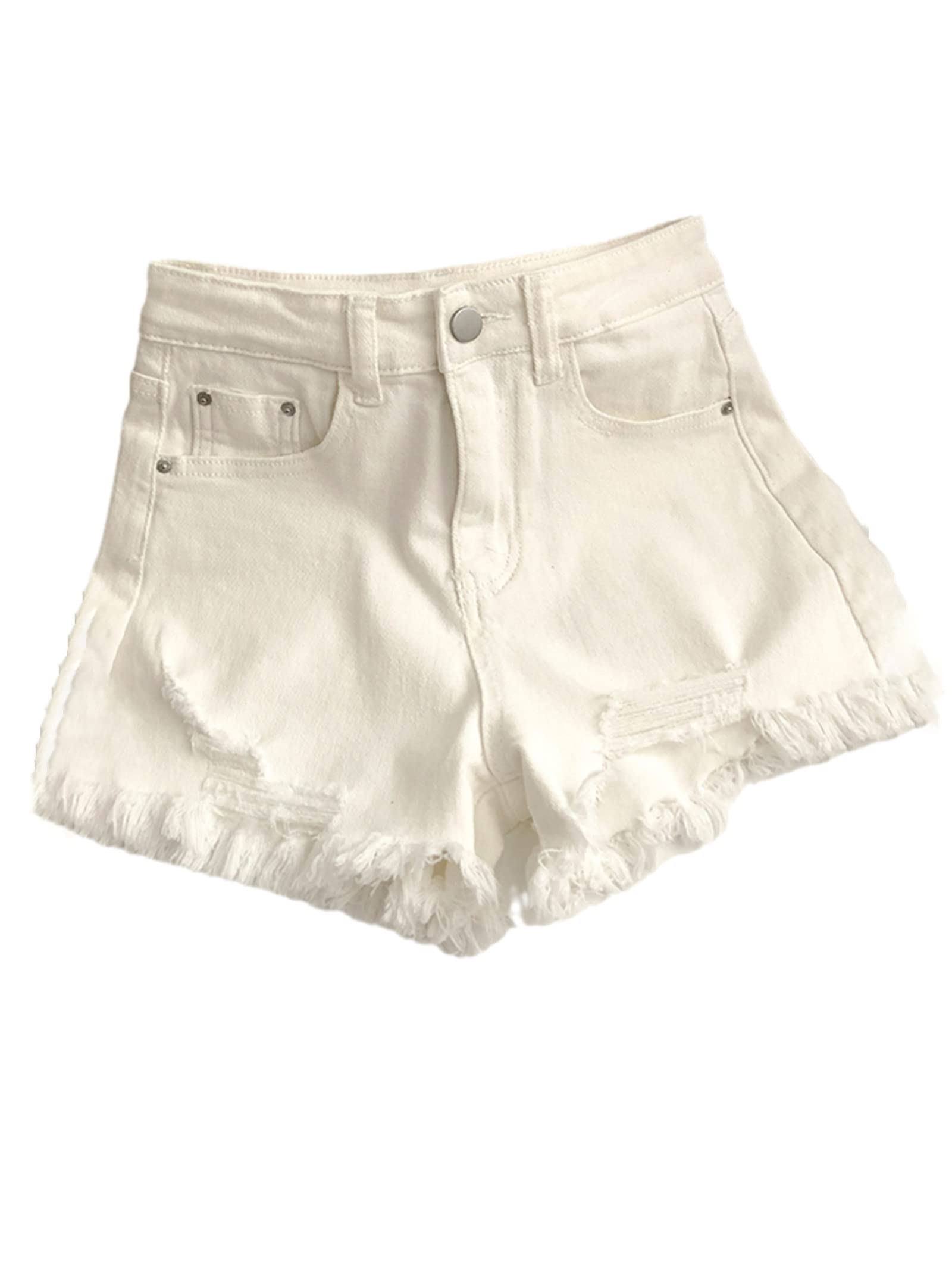 Women's High Waist Denim Shorts - Summer Casual Wide Leg Jeans with Buttons & Pockets | Perfect for Beach, Streetwear & Everyday Outfits