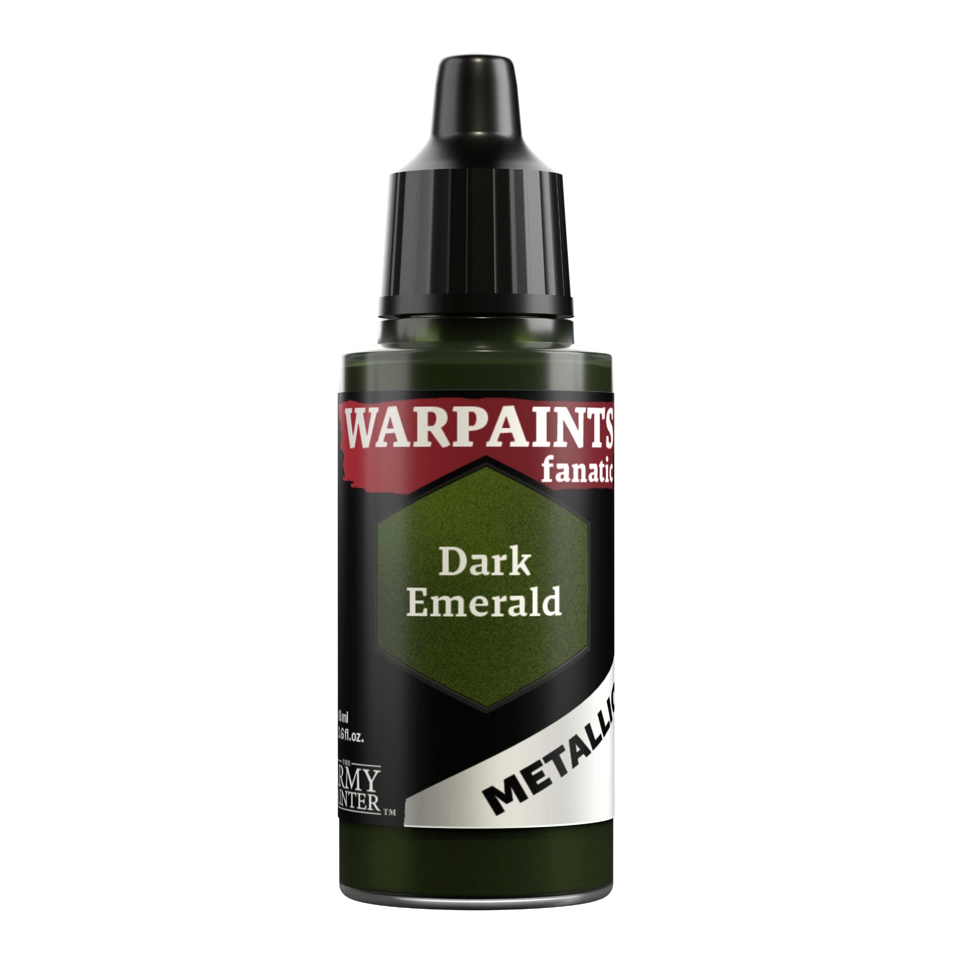 Warpaints Fanatic Metallic Dark Emerald - Premium Metallic Paint for Miniatures & Models - Perfect for Warhammer, D&D, and Tabletop Gaming Scenes