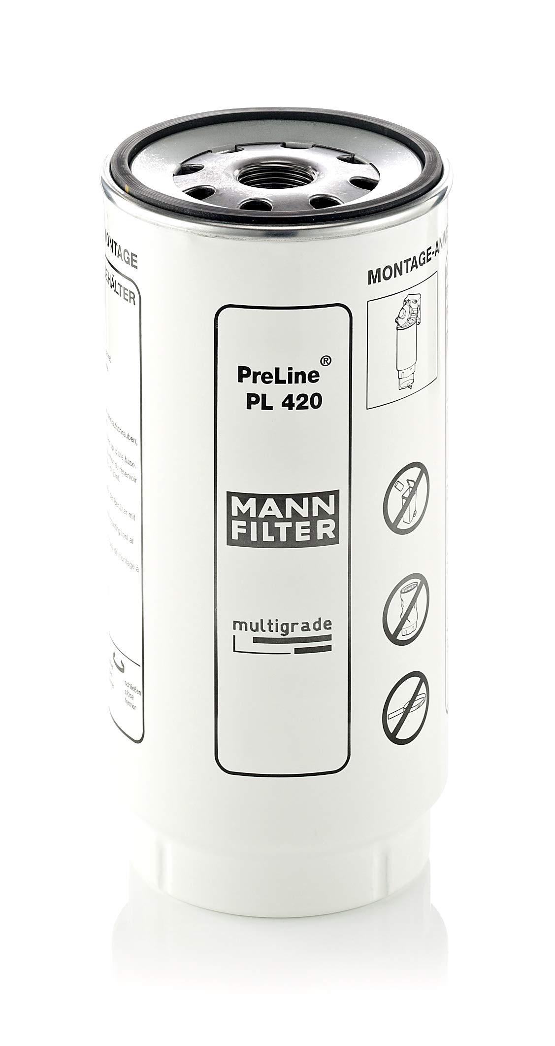 Mann Filter PL420X Fuel Water Separator - Heavy Duty Diesel Fuel Filter for Trucks, Tractors & Boats - Perfect for Off-Road & Marine Applications