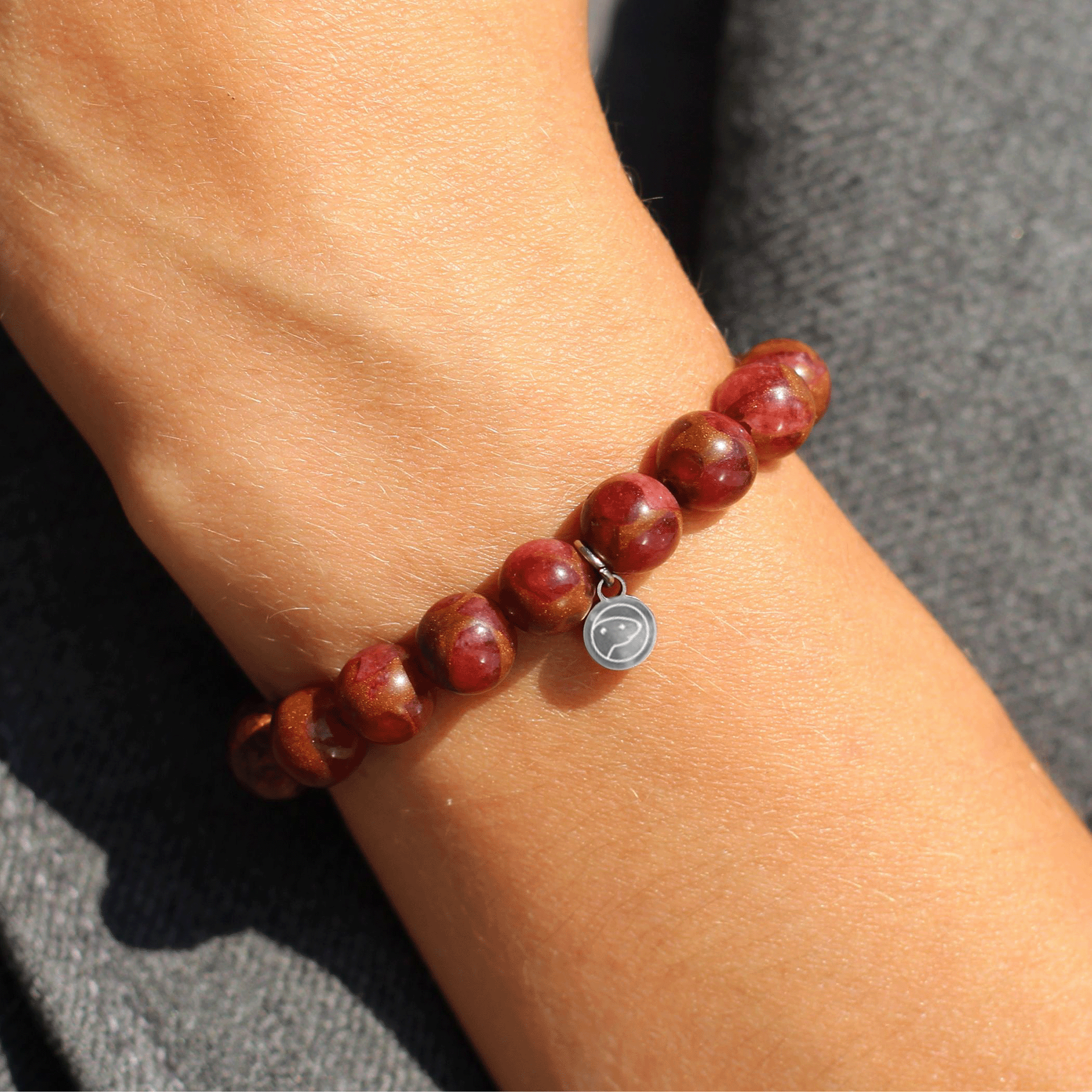Natural Red Chrysoberyl Gemstone Bracelet for Women - Healing Crystal Jewelry for Energy Balance & Protection - Perfect for Meditation, Yoga & Spiritual Gifts