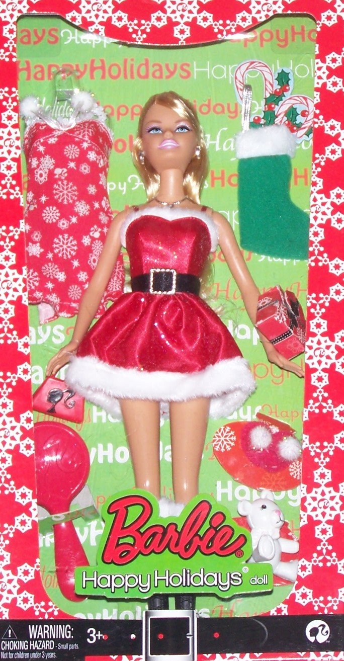Barbie Happy Holidays Exclusive Doll Set - Perfect for Christmas Gifts, Collectibles & Holiday Decorations