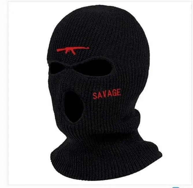 Winter Windproof Neck Warmer & Balaclava for Men & Women - 3-Hole Knitted Full Face Cover Ski Mask for Outdoor Sports (Hiking, Skiing, Snowboarding, Motorcycling)