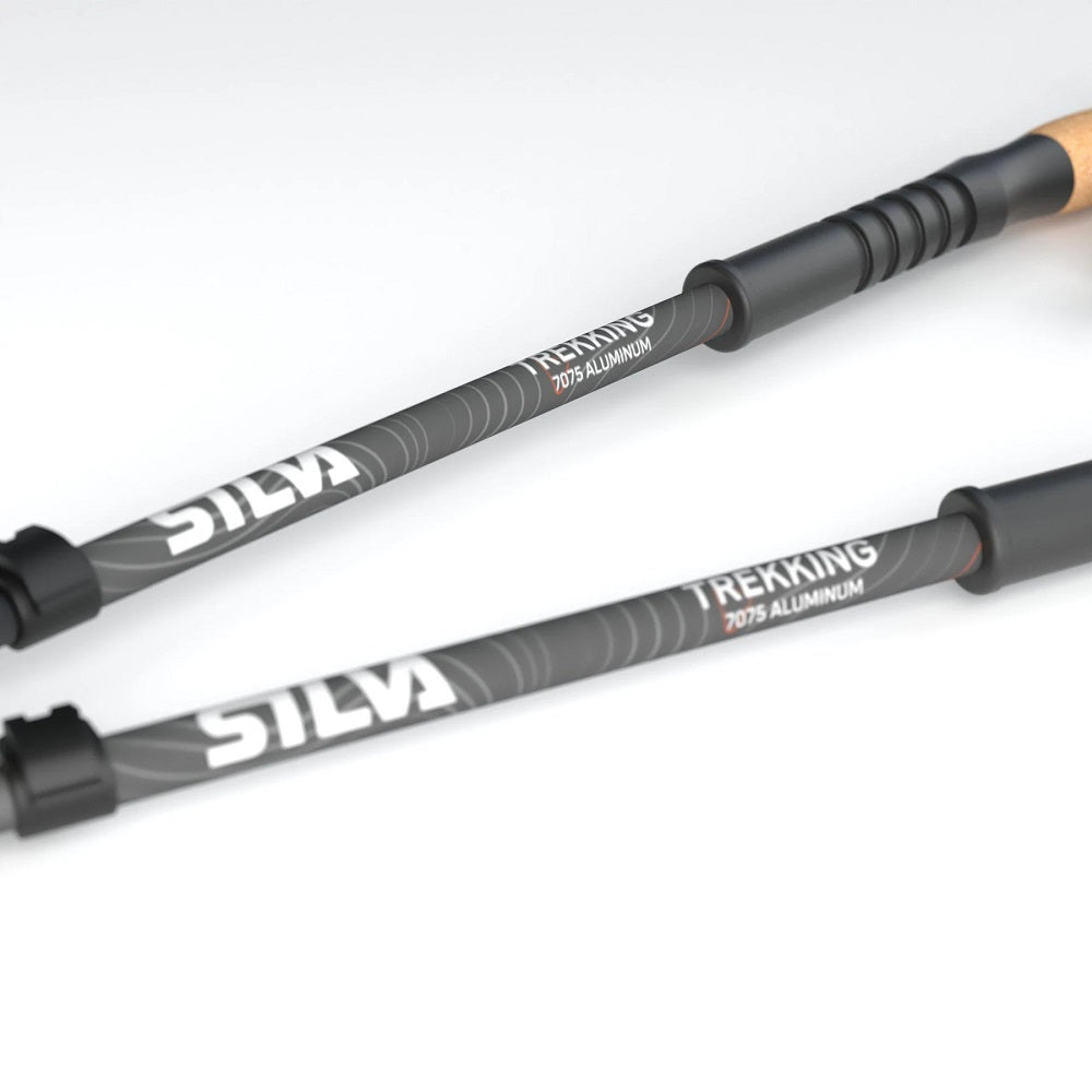 Silva Trekking Poles - Lightweight Aluminum with Cork Grip for Hiking, Backpacking & Outdoor Adventures