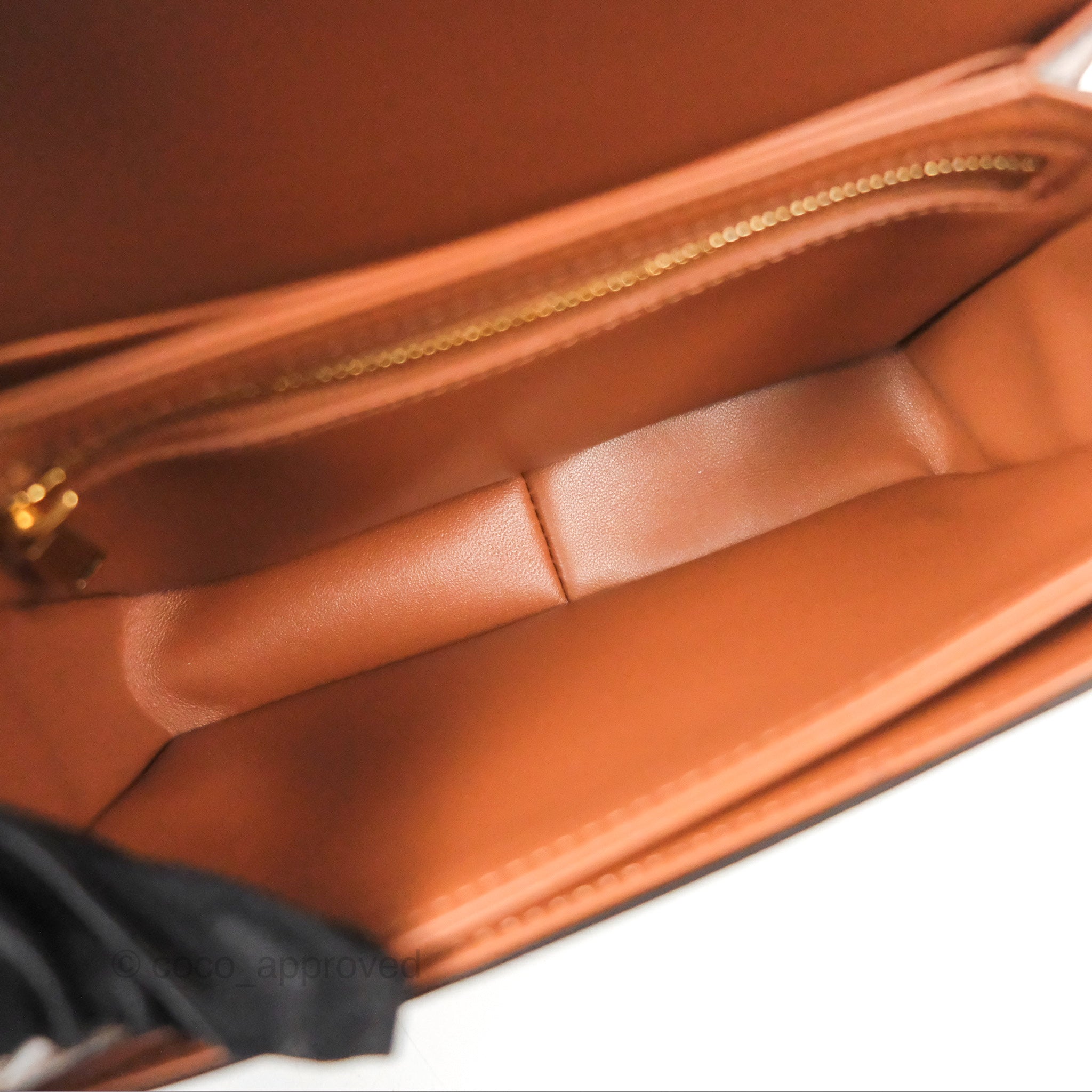 Celine Teen Triomphe Bag in Triomphe Canvas & Grege Calfskin Leather - Luxury Crossbody Purse for Women, Perfect for Date Night & Special Occasions