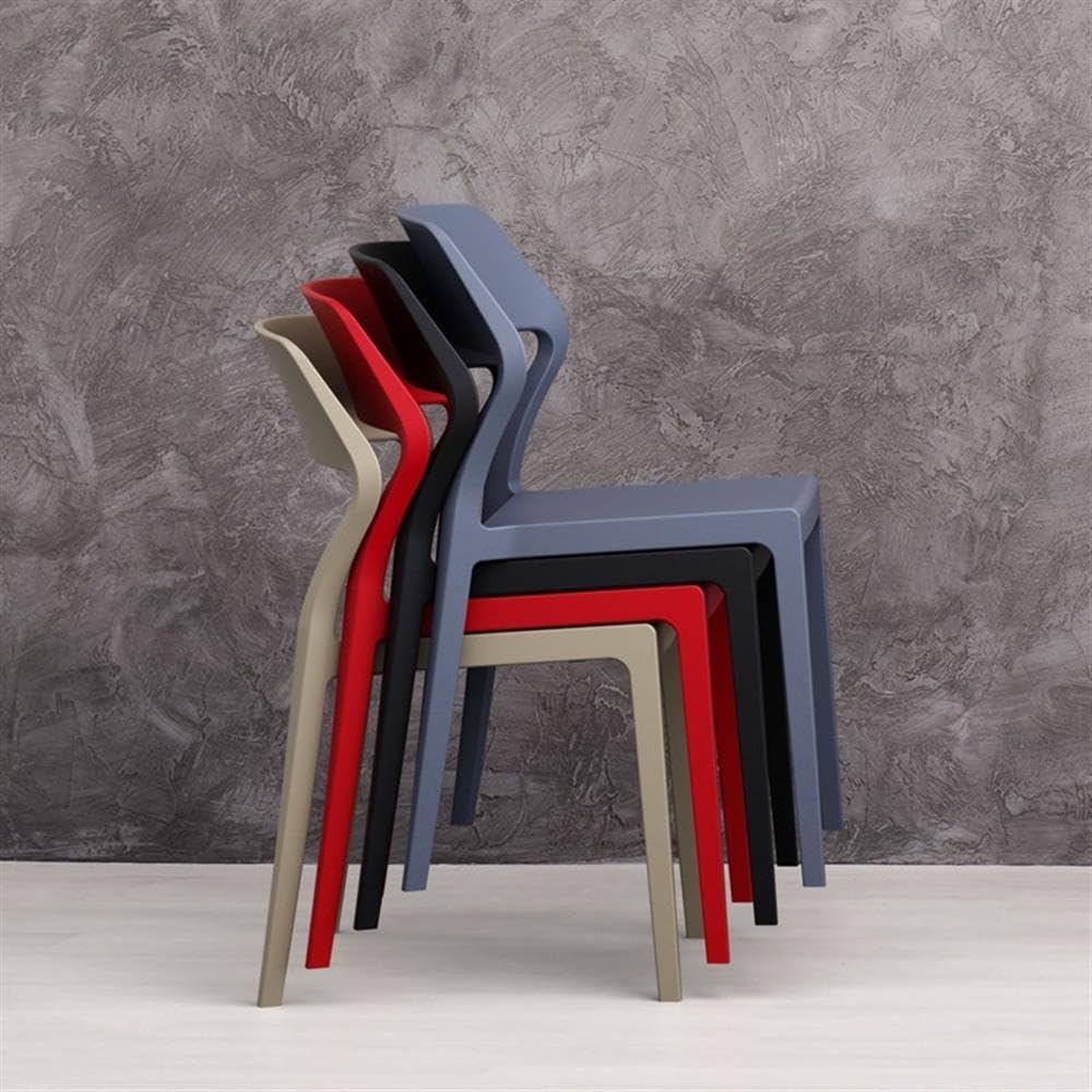 Premium Snow Patio Dining Chairs (Set of 2) - Weather-Resistant Red Outdoor Furniture for Garden, Poolside & Backyard Relaxation