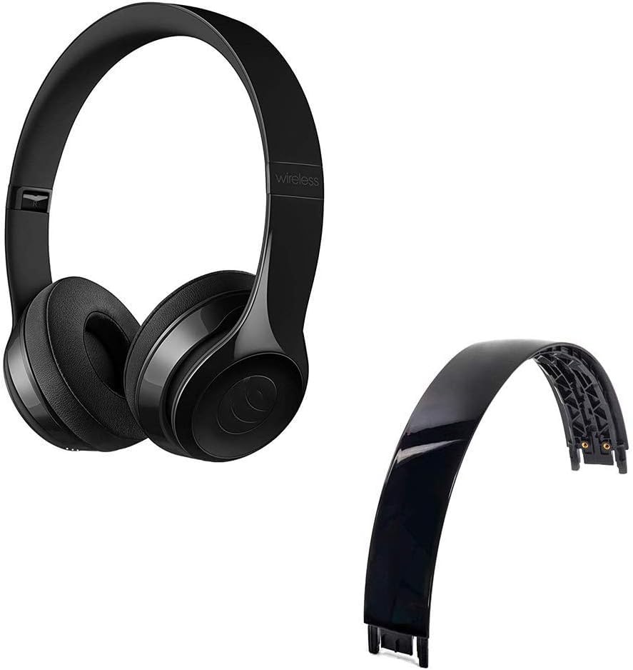 Beats Solo 2 & Solo 3 Wireless Headphones Replacement Headband - Top Headband Repair Parts for Beats Solo 2.0 & 3.0 Over-Ear Headphones (Black) | Perfect for Gym, Travel & Daily Use