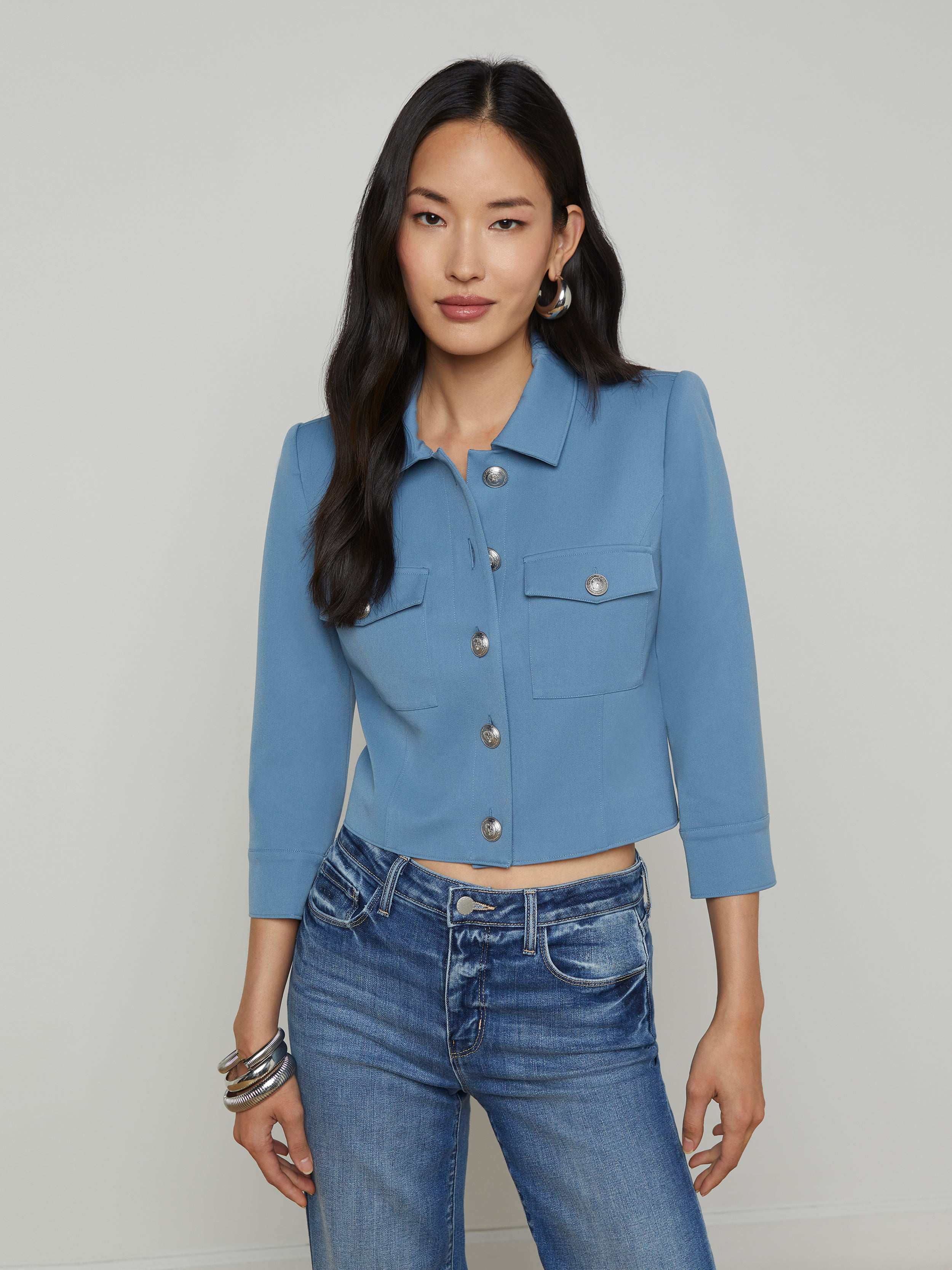 Kumi Cropped Jacket Women's Fashion Outerwear - Lightweight Stylish Jacket for Spring & Fall | Perfect for Casual Outings, Travel & Streetwear
