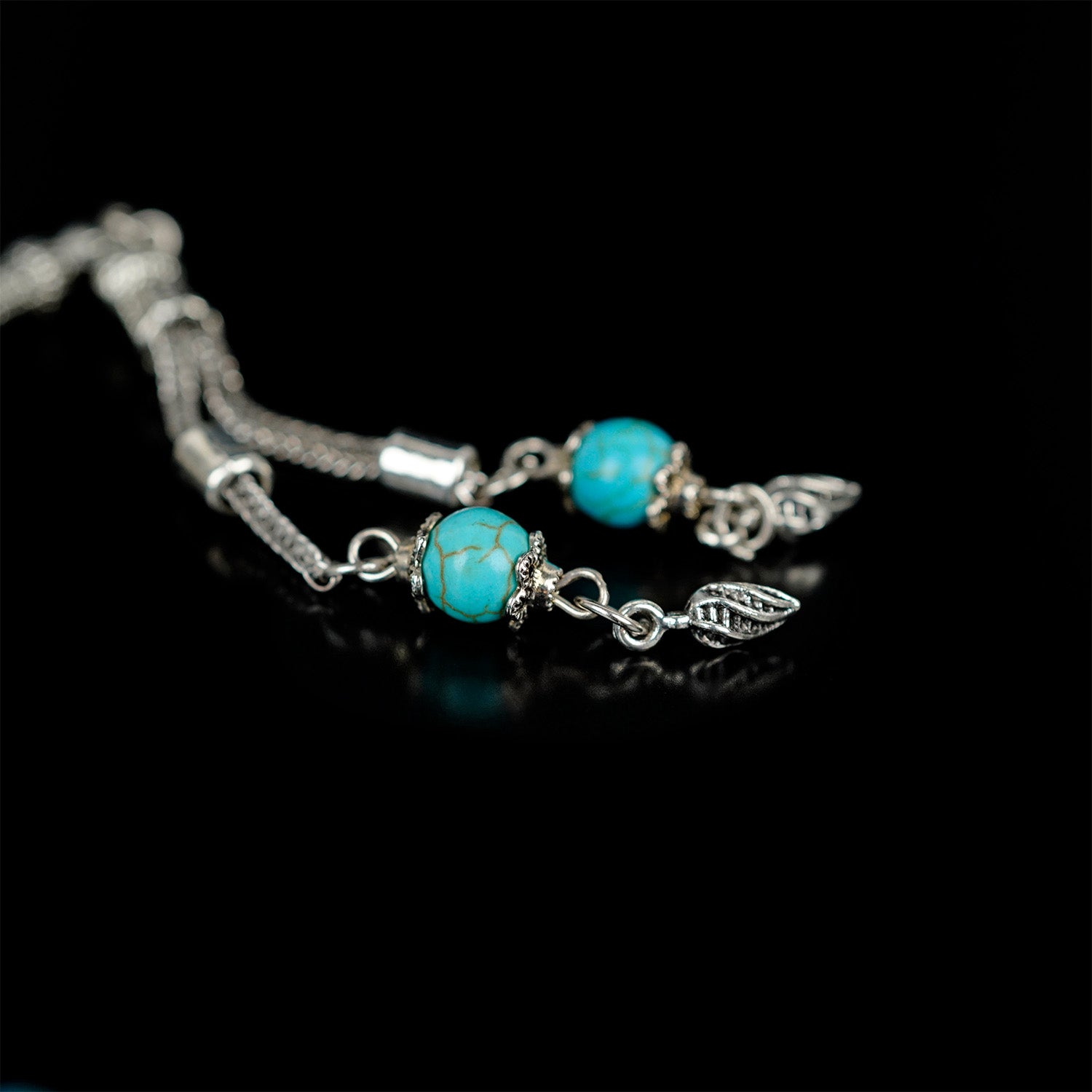 Premium Turquoise Natural Stone Muslim Prayer Beads - Islamic Tasbih Rosary for Daily Dhikr & Spiritual Meditation - Perfect Gift for Eid, Ramadan & Religious Occasions