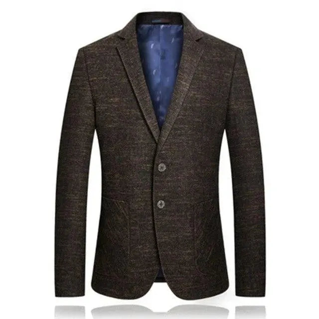 Vintage Men's Marl Blazer - Classic Slim Fit Formal Jacket for Business, Office, and Special Occasions