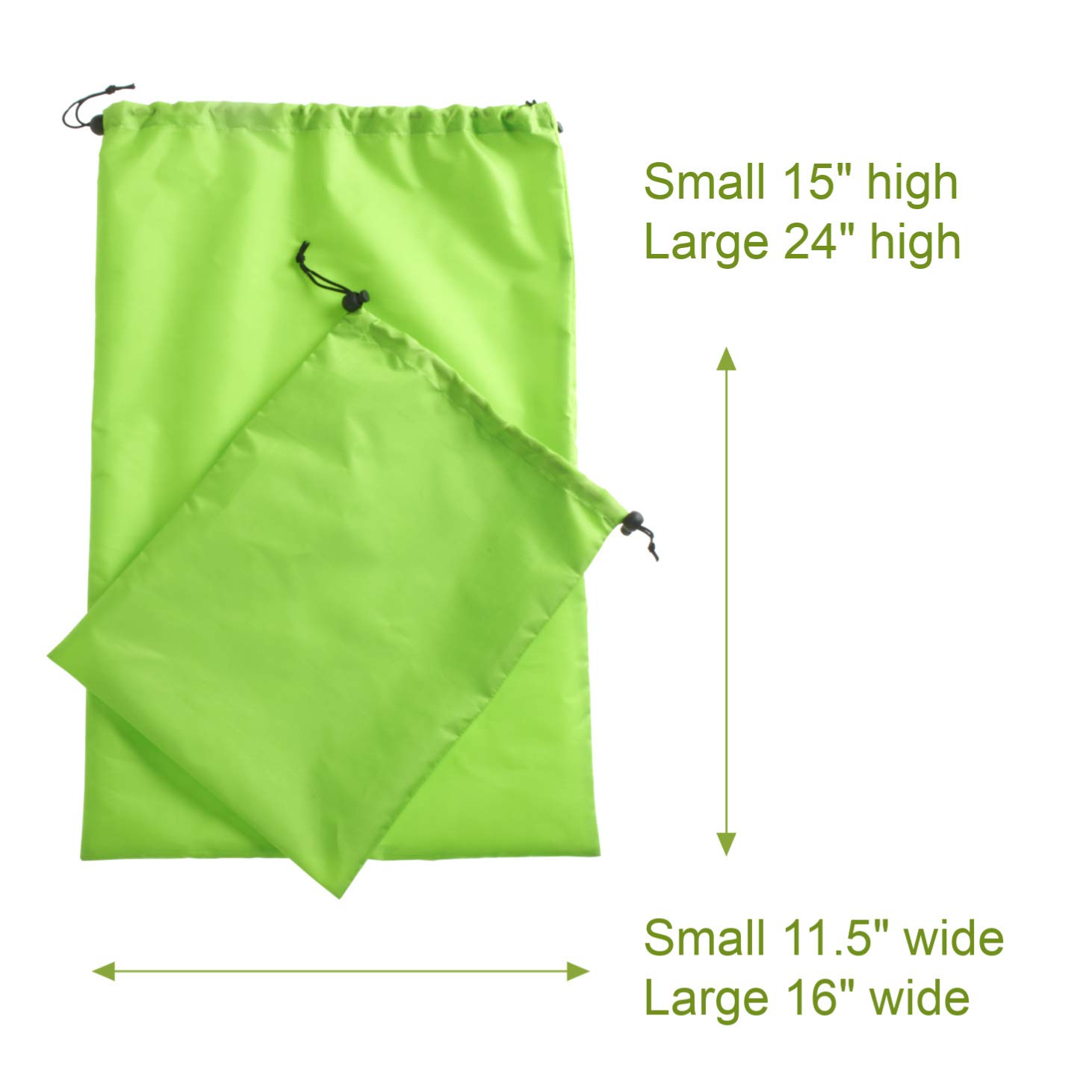 Odor-Blocking Travel Laundry Bags for Wet & Dirty Clothes - 2 Pack Foldable Compact Storage Bags for Gym, Swimwear, Shoes & Baby Clothes | Perfect for Travel, Camping, Sports & Daily Organization
