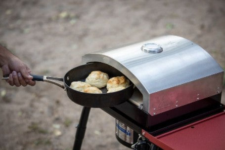 Artisan Outdoor Pizza Oven with Single Burner - Portable Gas Grill for Backyard, Camping & Patio Cooking
