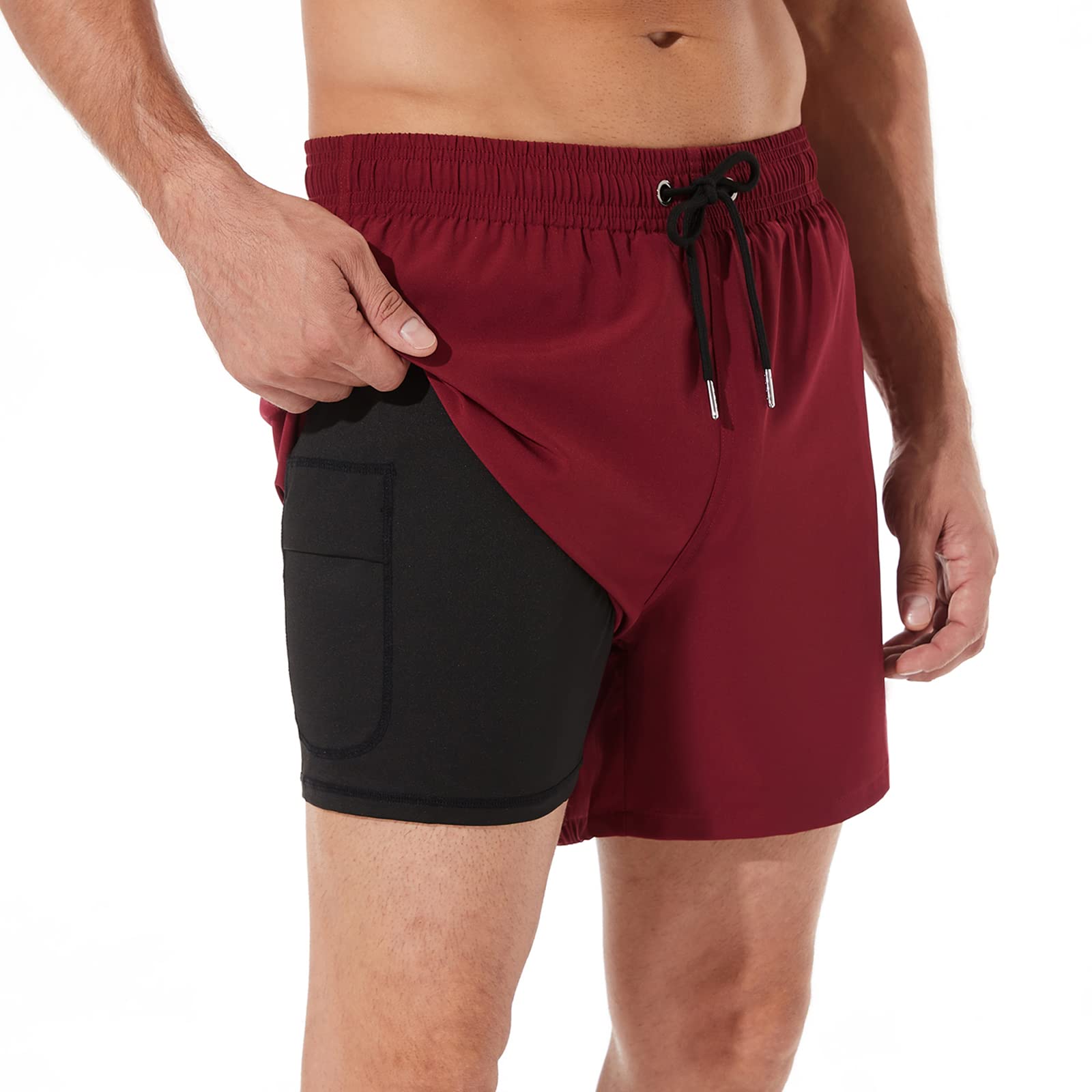 BRISIRA Men's Quick Dry Swim Trunks 5