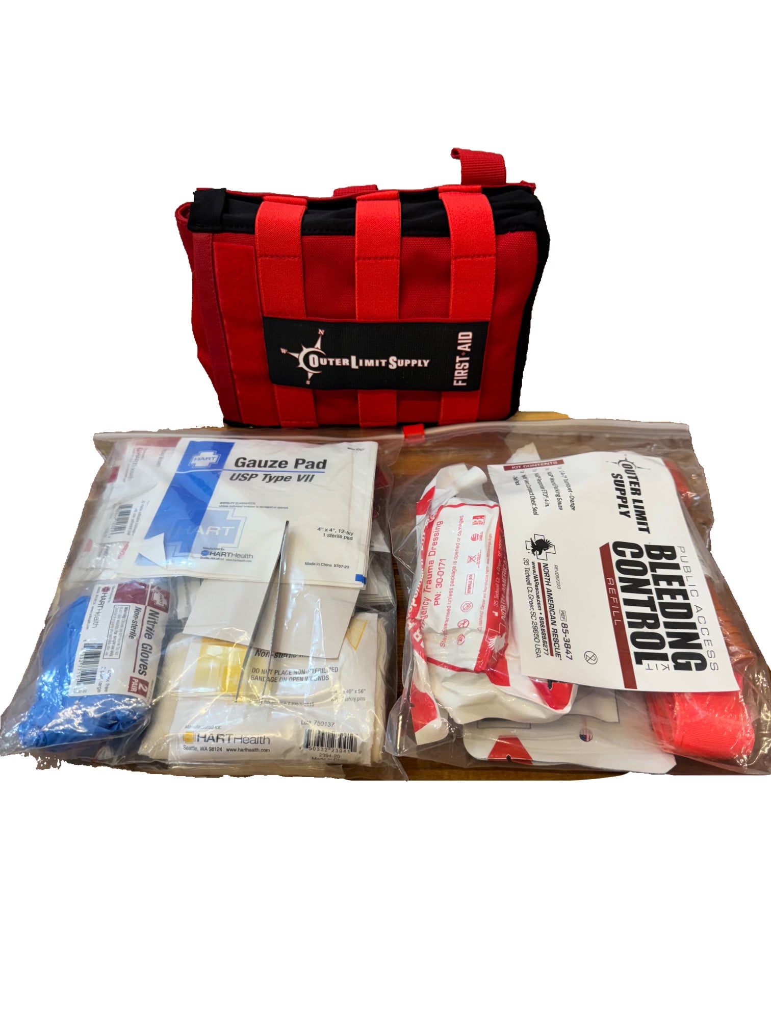 IFAK Solo Refill Pack - First Aid Kit Supplies for Emergency & Survival - Tactical Medical Gear for Outdoor, Hiking, Camping & Military Use